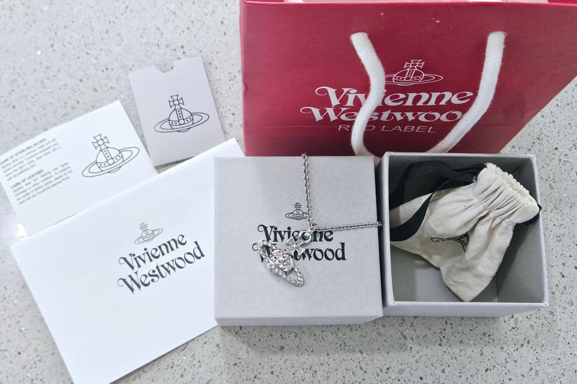 [신품급] 비비안웨스트우드 퍼플 오브 목걸이 [레드라벨 정품 보증서포함] 상품이미지4