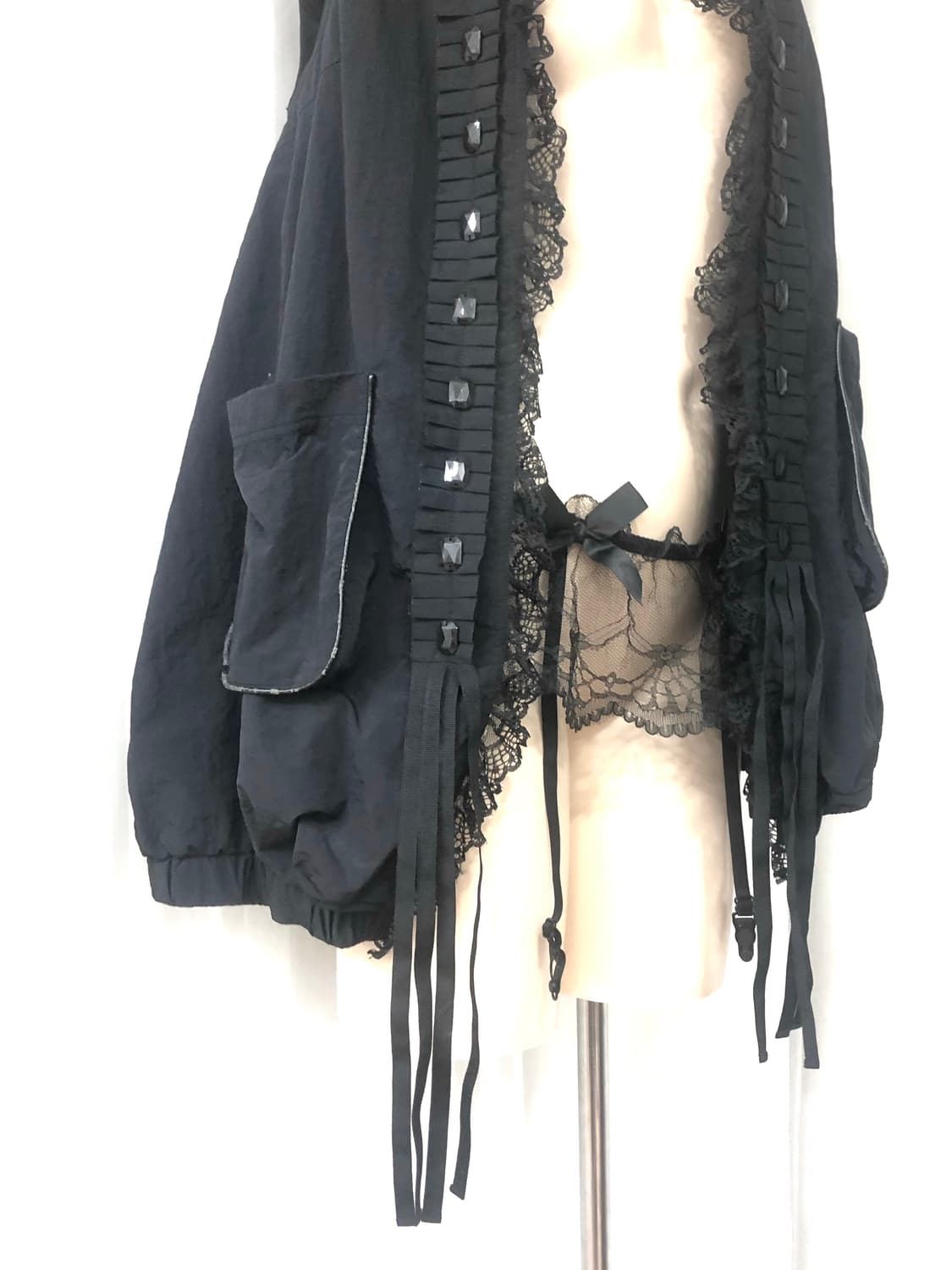 archive gothic lace layered vest 상품이미지4