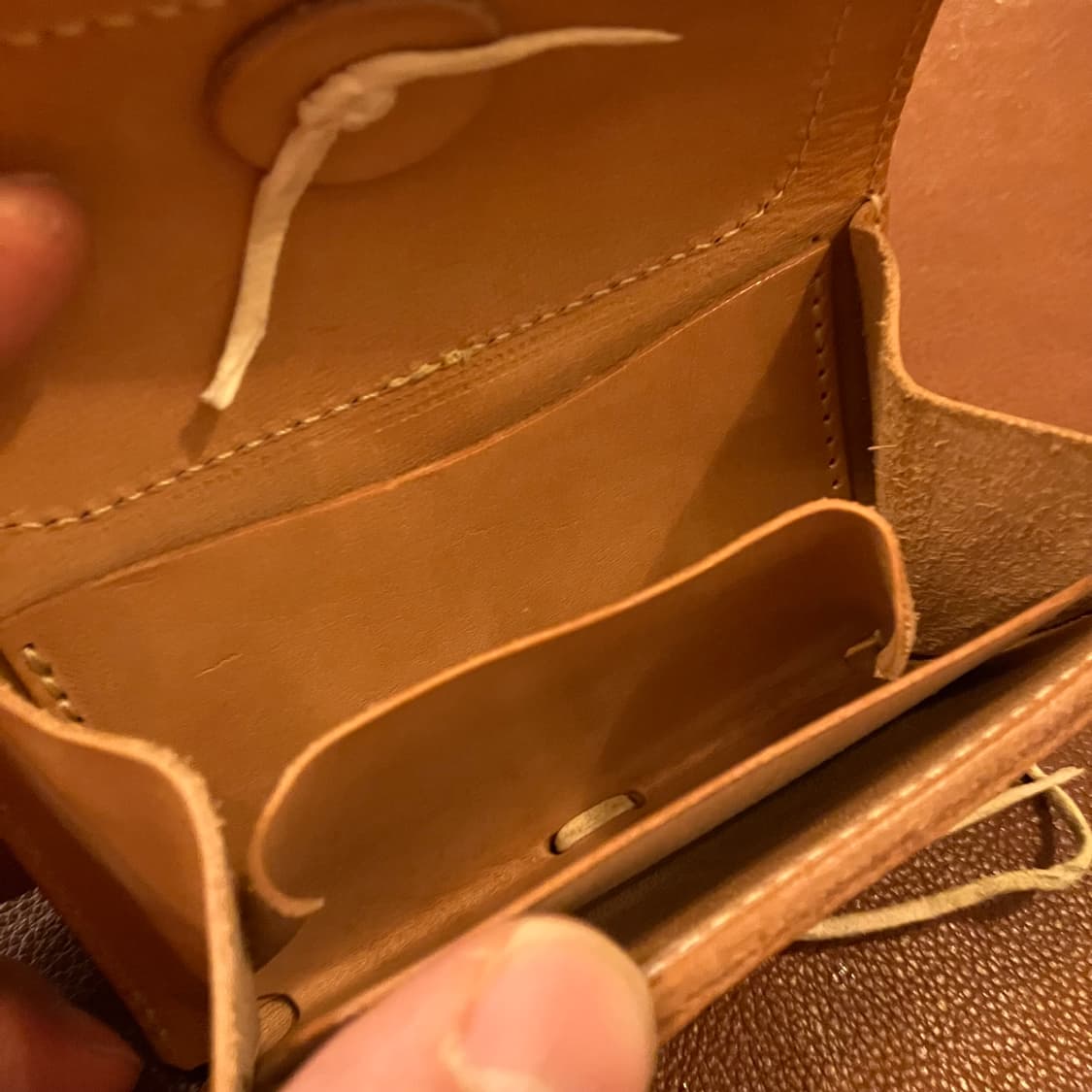 빈티지 레더 콘초 카드 케이스 상품이미지4