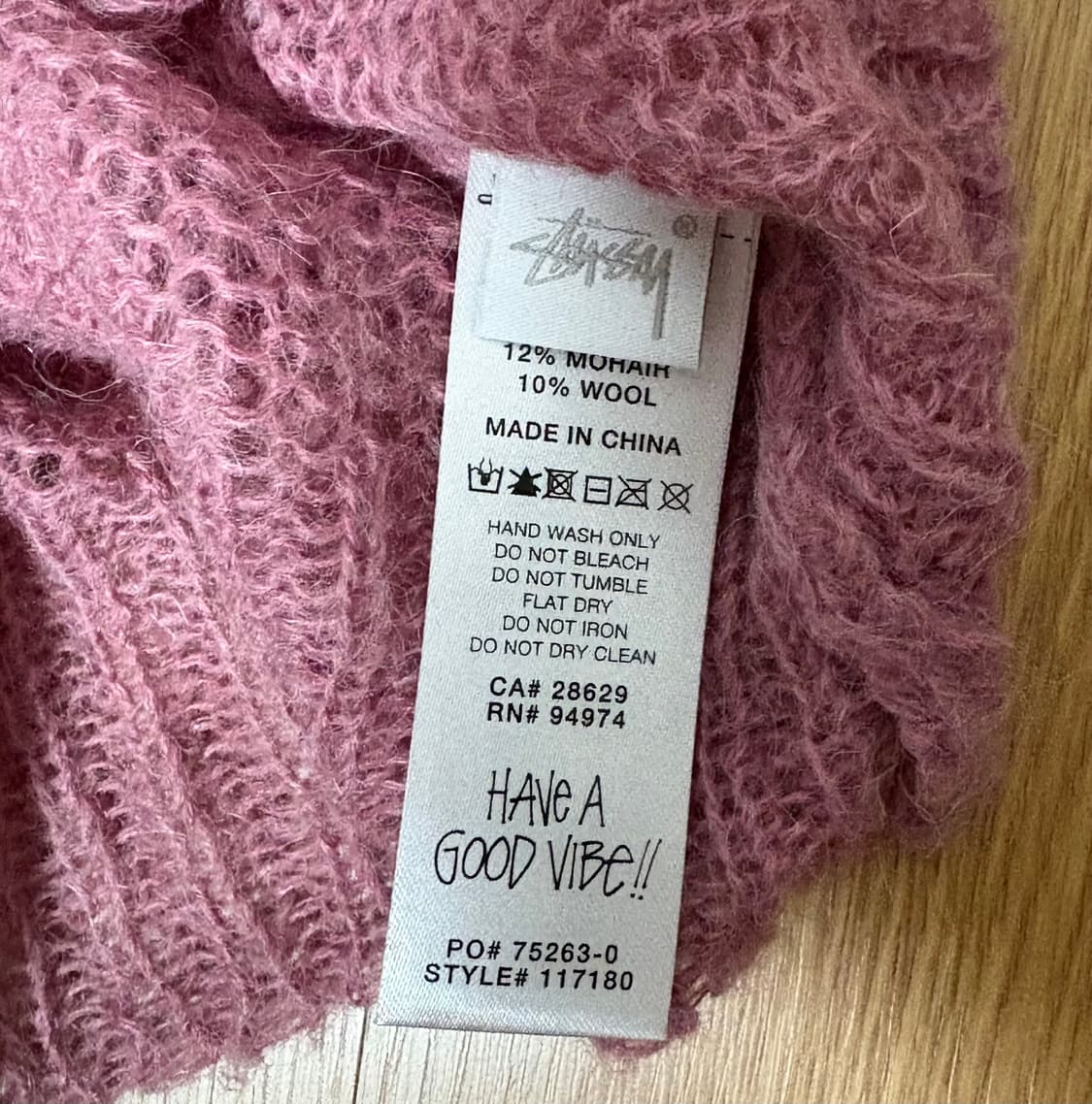 Stussy loose knit logo sweater 상품이미지4