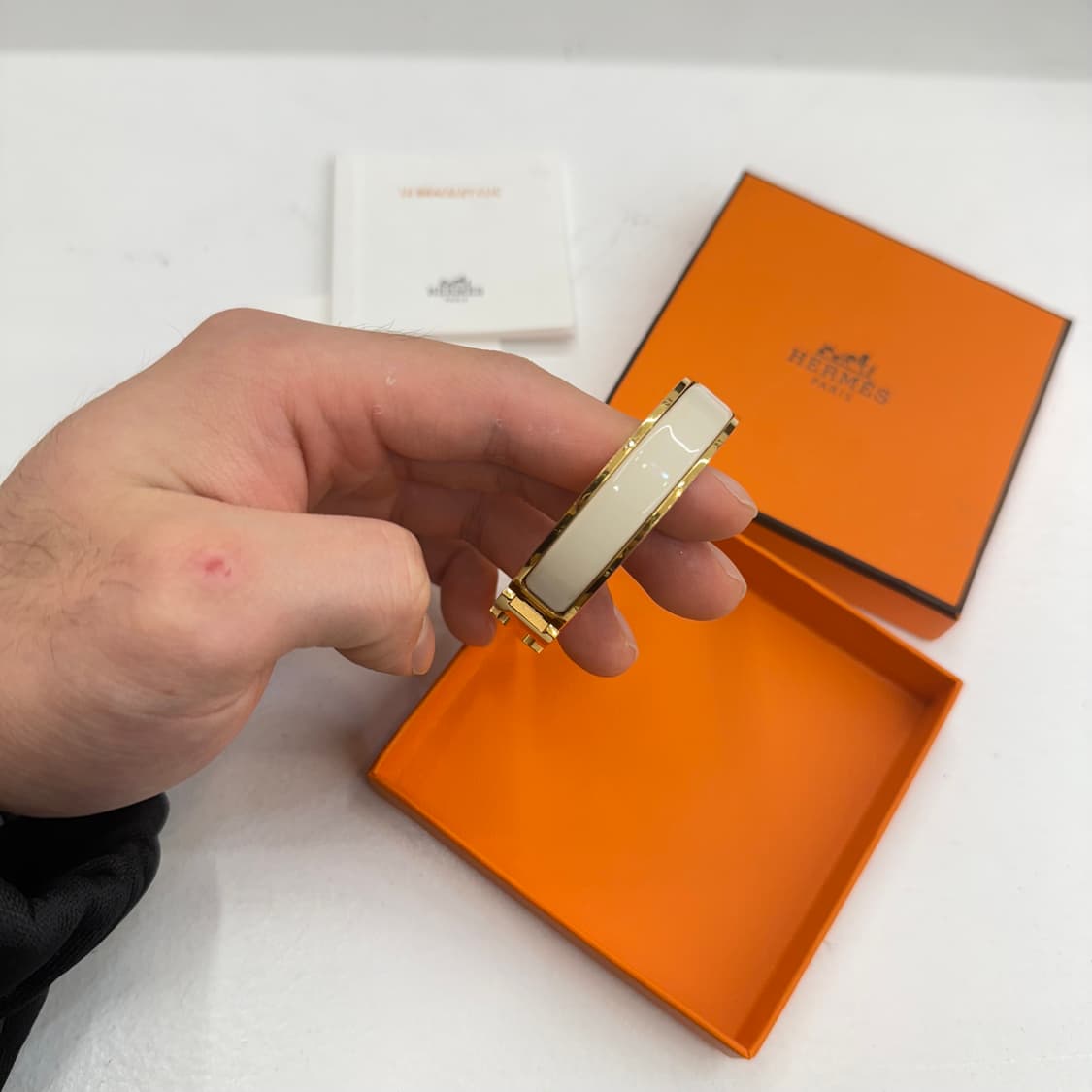 [pm] 에르메스 클릭아슈 화이트 골드 상품이미지3