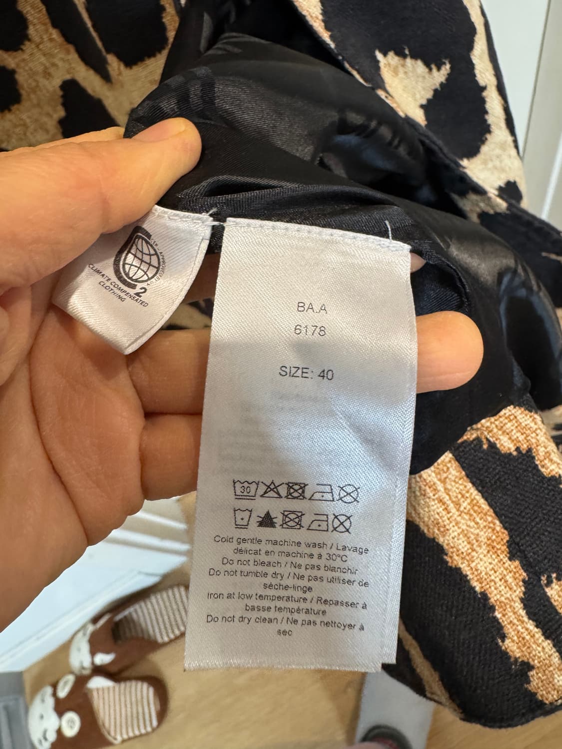 가니 레오파드 롱자켓 상품이미지7