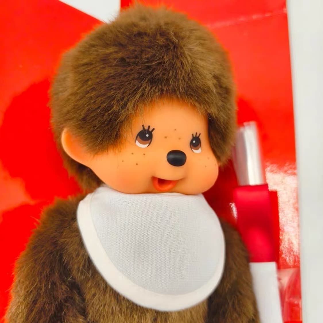 희귀 몬치치 무지 턱받이 메세지 인형 상품이미지2