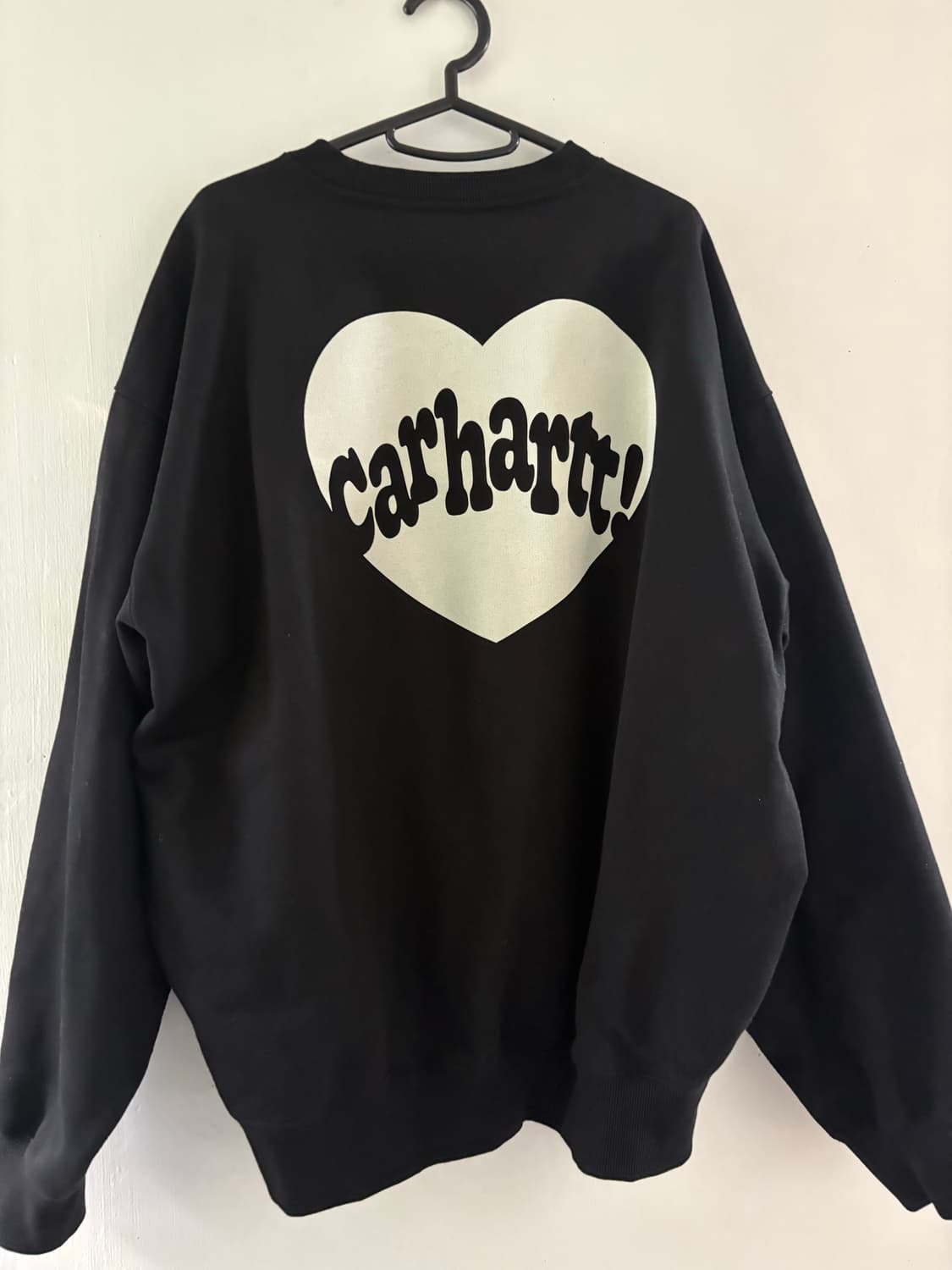 Carhartt WIP 하트 로고 블랙 맨투맨 L 상품이미지2