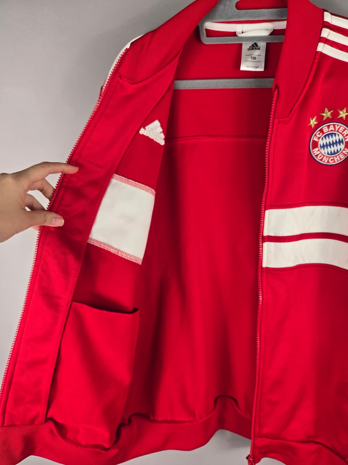 [무료배송]아디다스 100 남성 약기모 바이에른뮌헨 트레이닝 트랙탑 자켓 상품이미지8