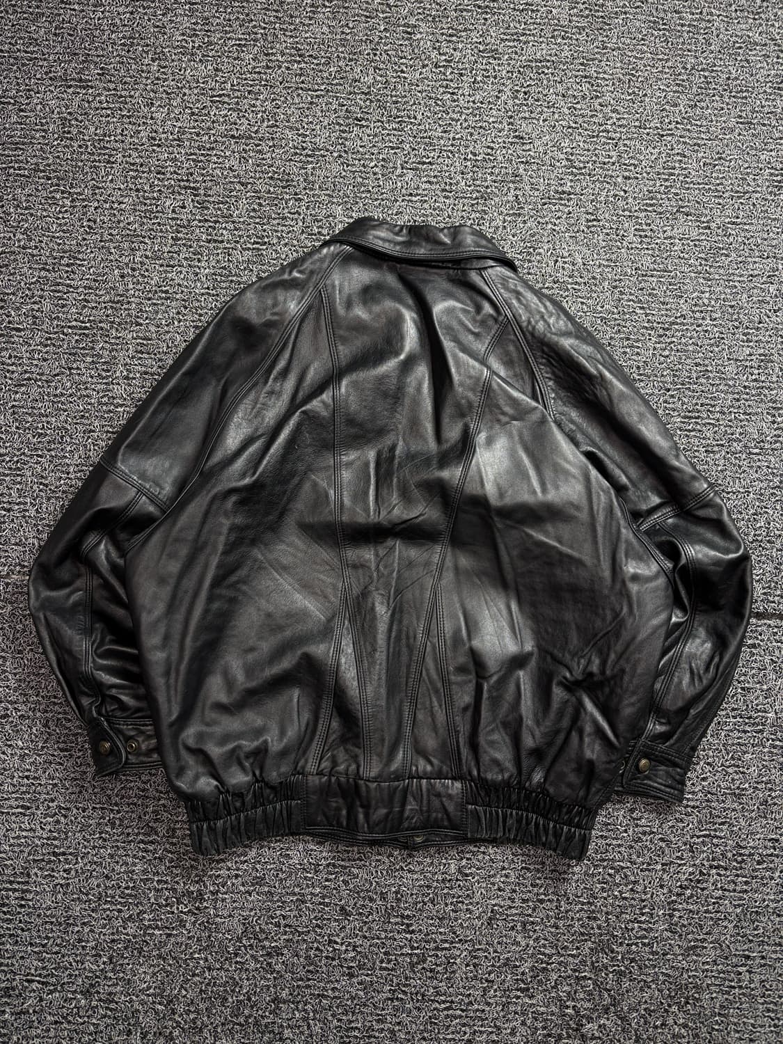 MOVADO 빈티지 아카이브 램스킨 가죽 봄버 자켓 2061 상품이미지4