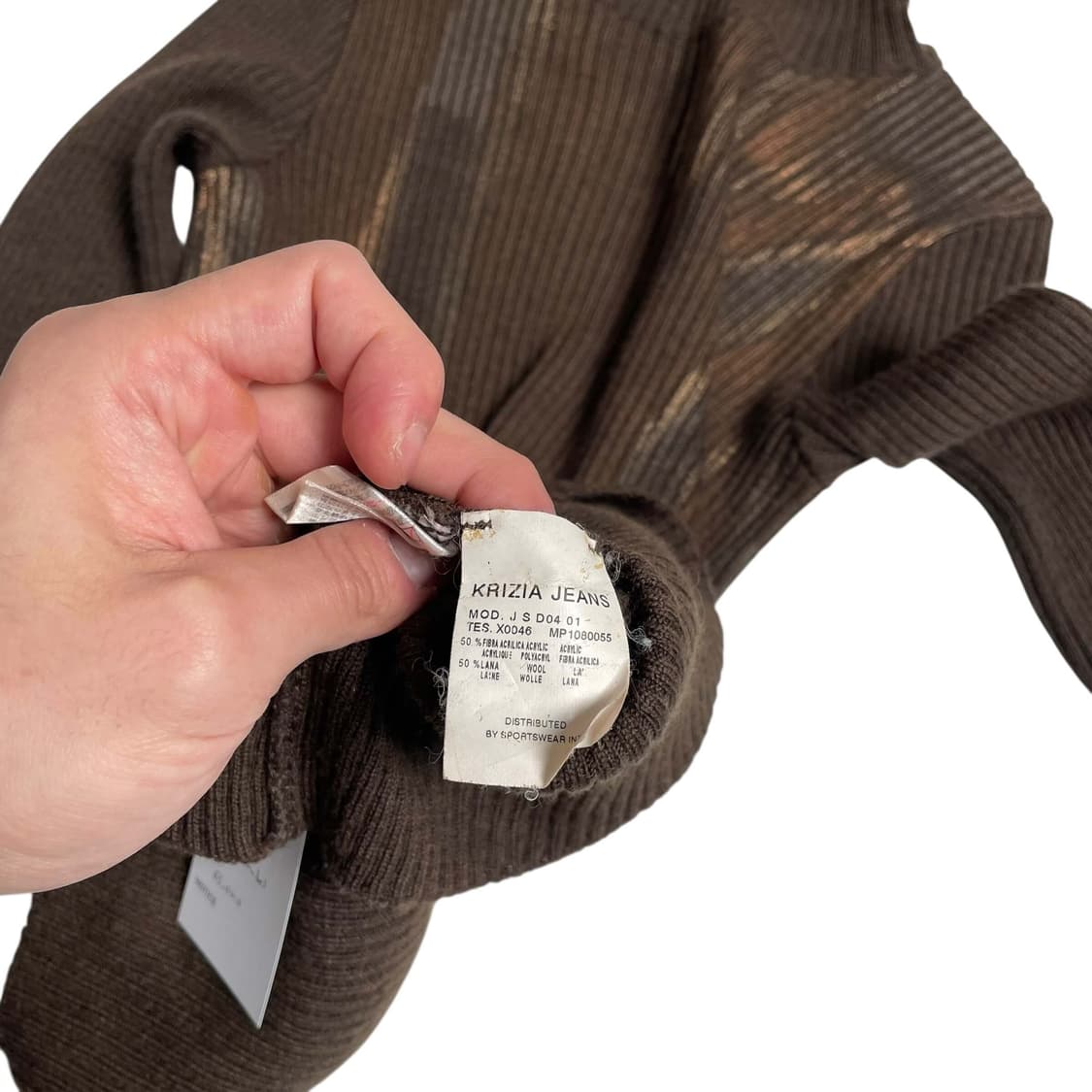 Krizia jeans 그라데이션 프린티 터틀넥 니트 (italy)   상품이미지8