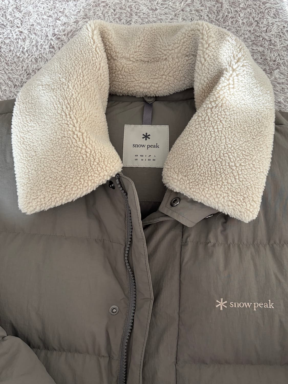 스노우피크 부클넥 패딩 카키 상품이미지2