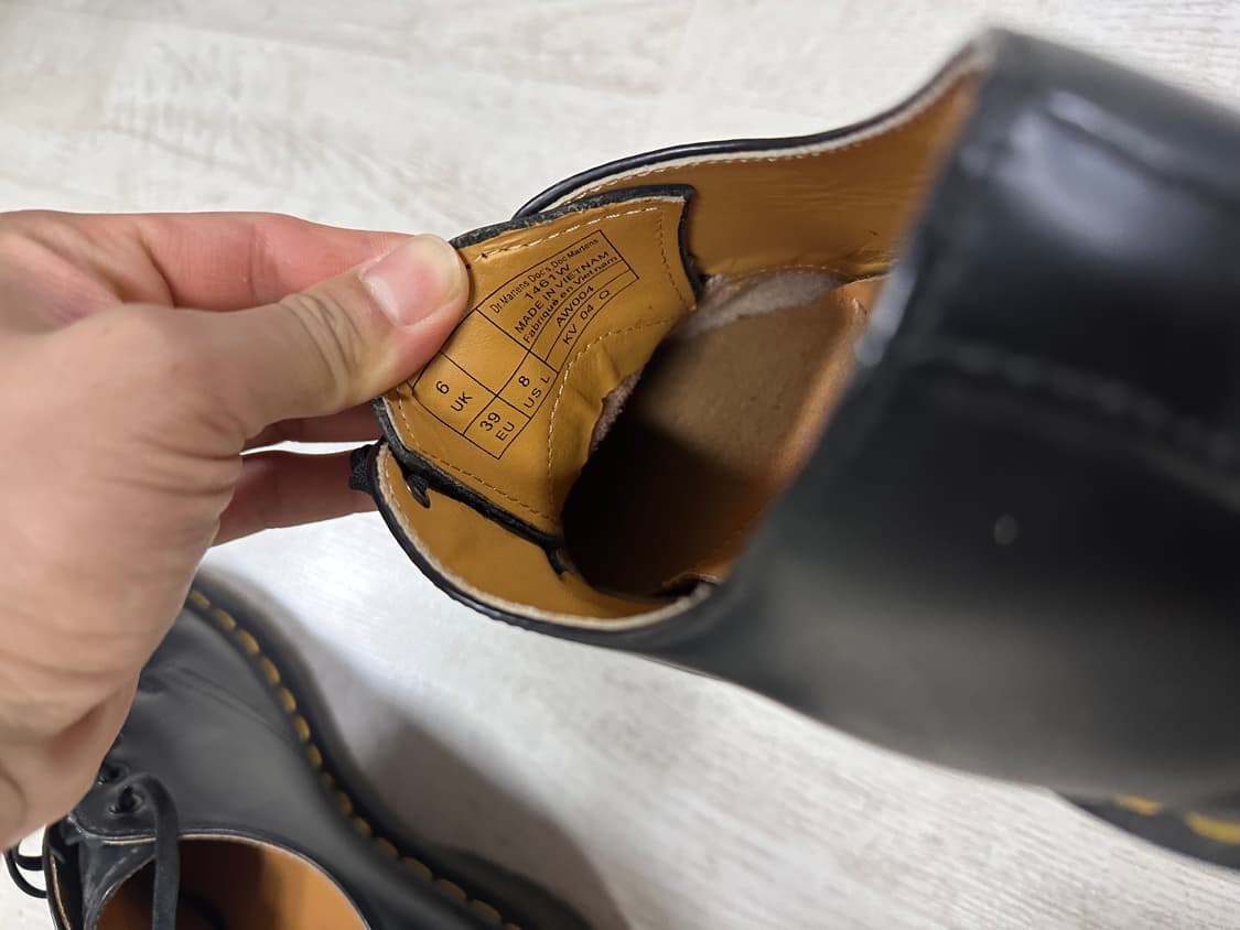 닥터마틴 1461 스무스 블랙 uk6 상품이미지7