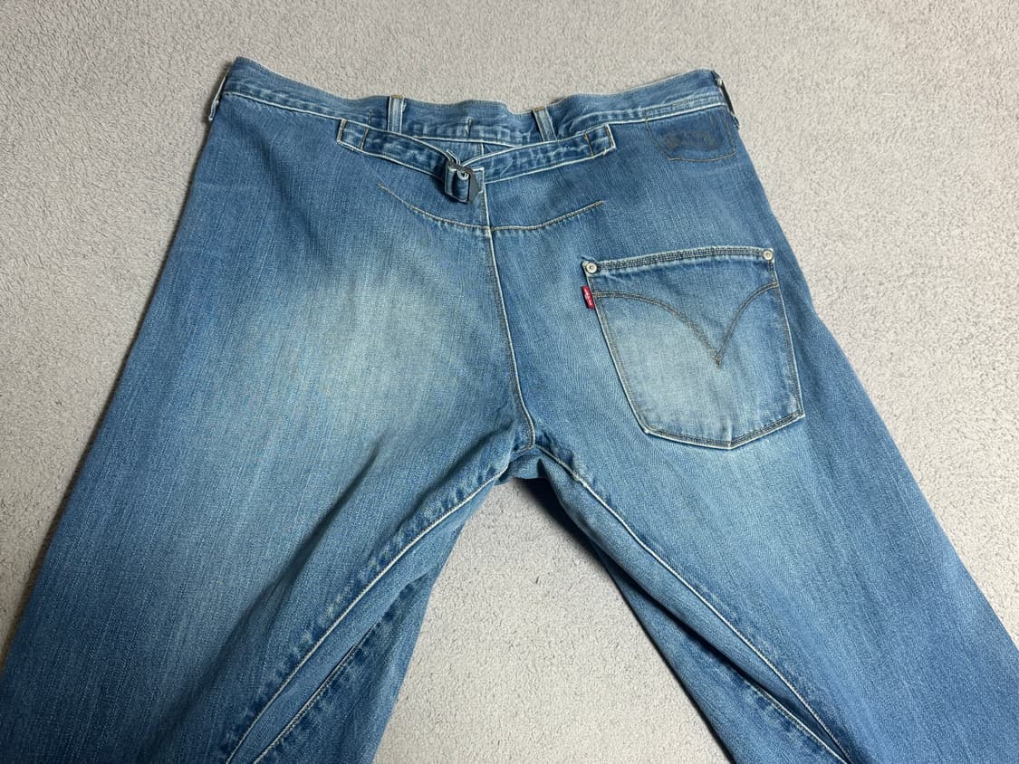 리바이스 엔지니어드 진 10주년 한정판 신치백 연청 데님 청바지 상품이미지1