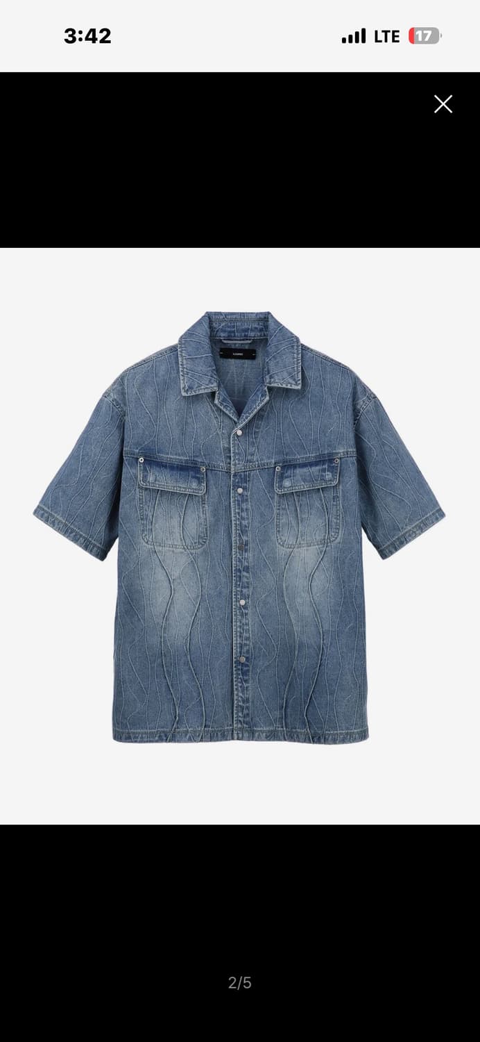 일꼬르소 데님 반팔 셔츠 상품이미지2