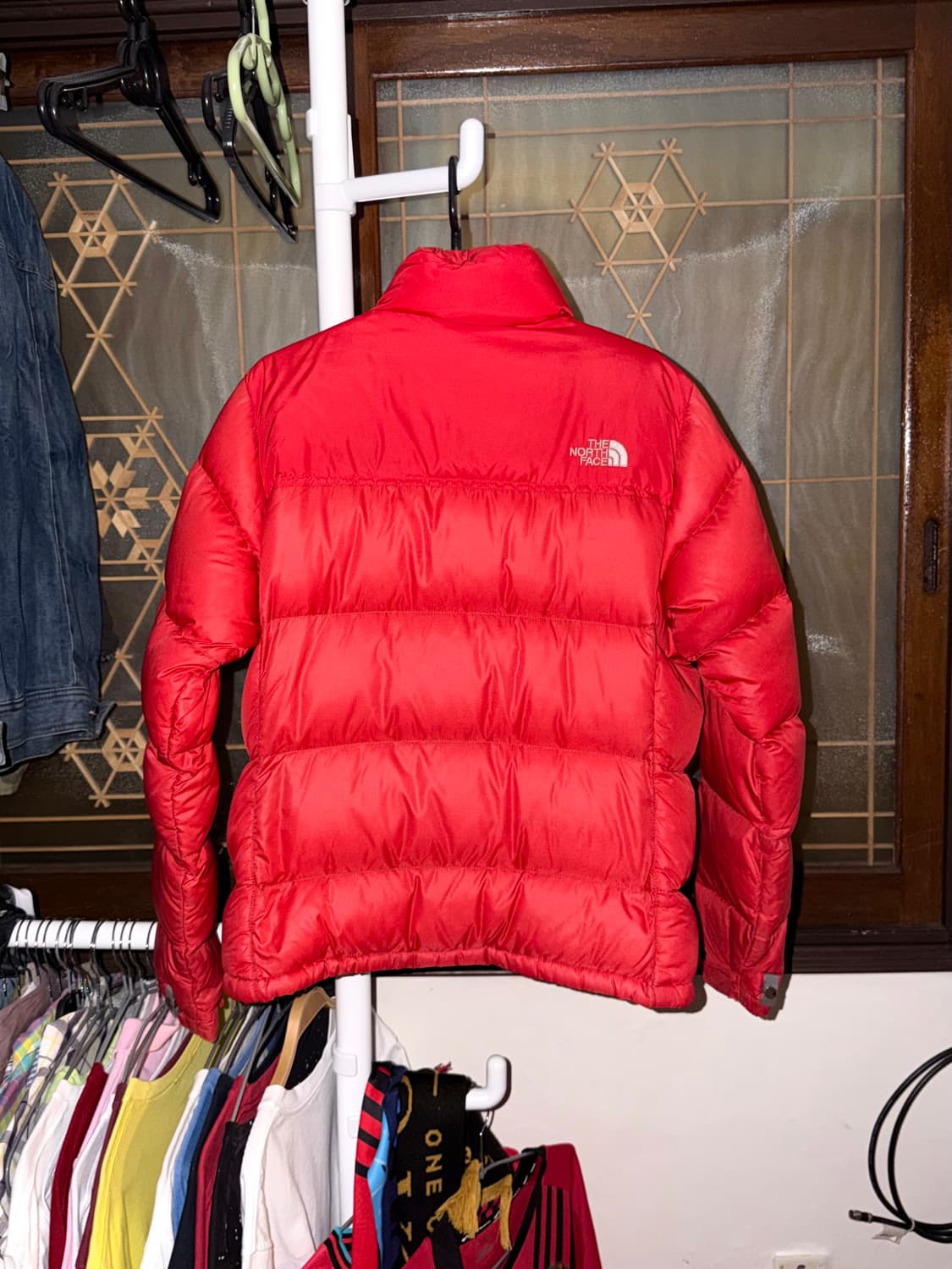 노스페이스 700 눕시 구스다운 패딩 레드 상품이미지2