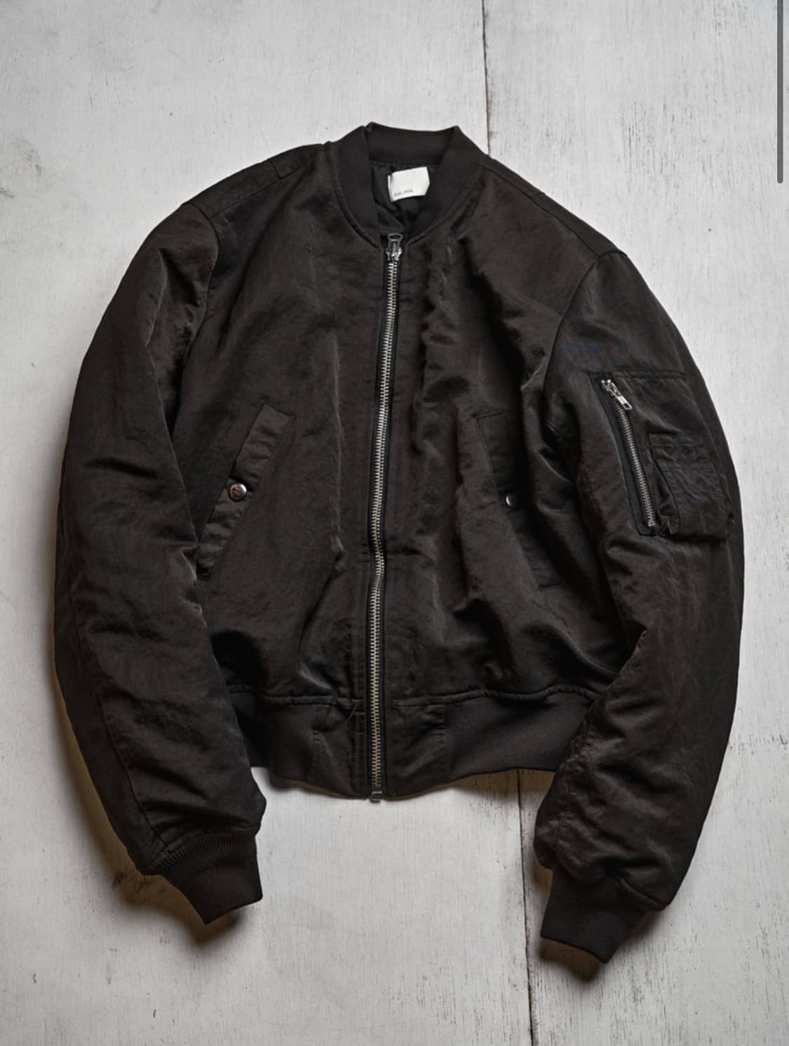 모노프리베 Textured MA-1 Jacket - Deep Brown  상품이미지1