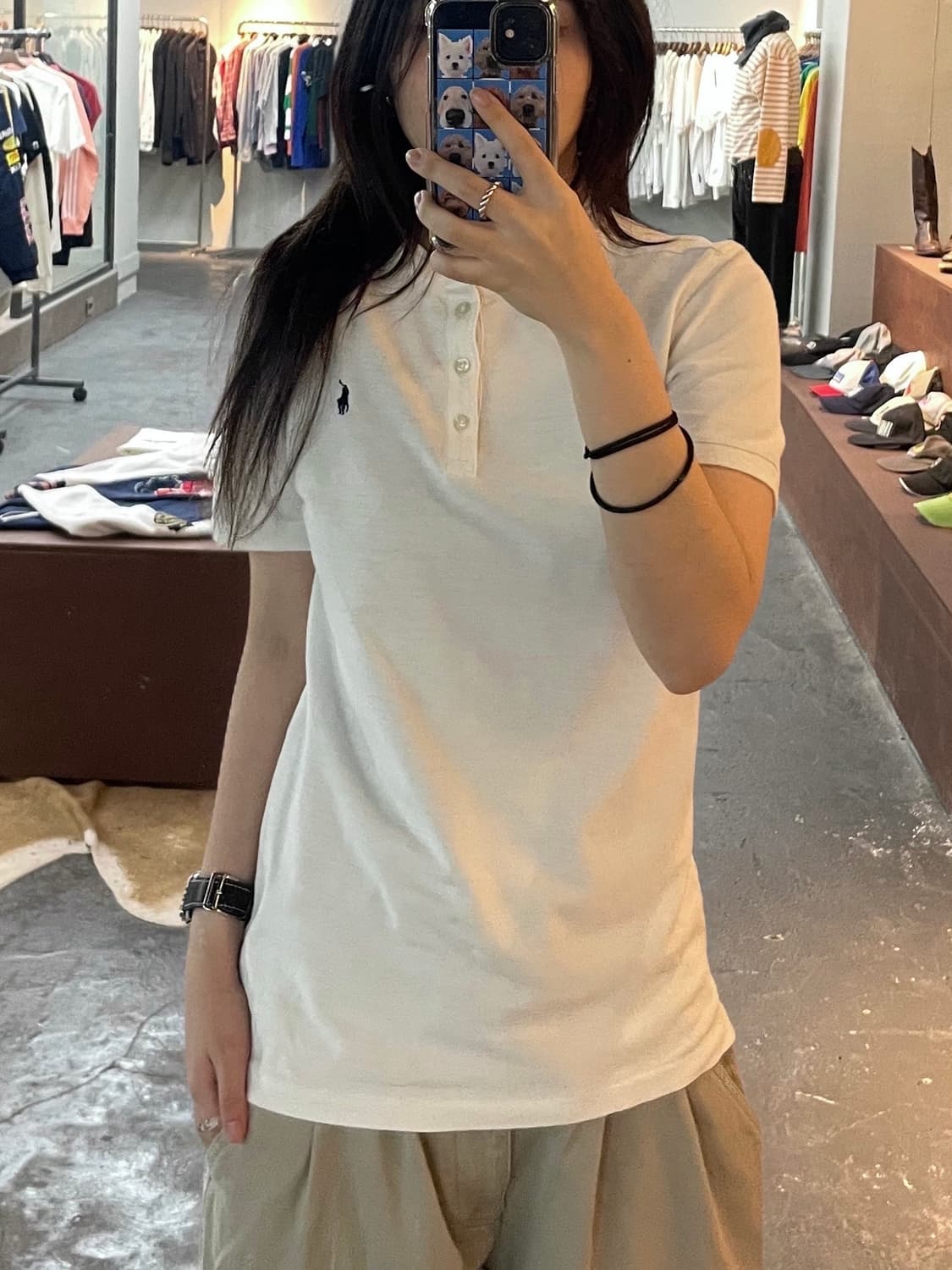 폴로 랄프로렌 코튼 헨리넥 반팔티 H36 상품이미지1