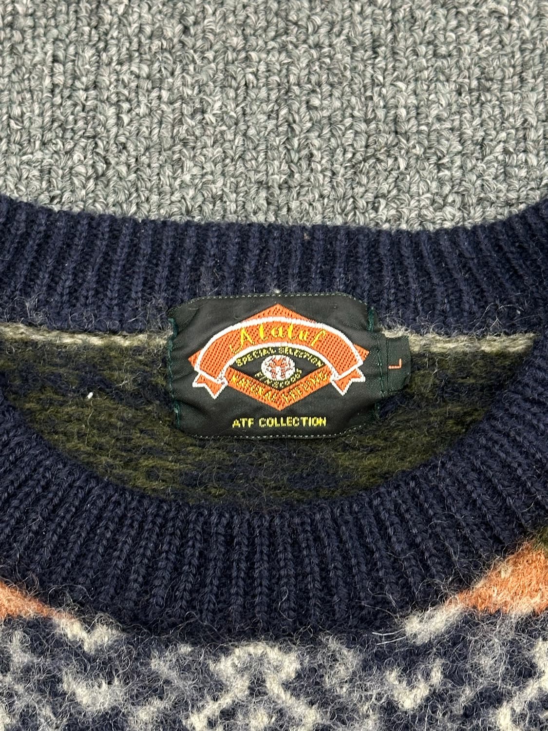 L)빈티지 여성 페어아일 울 스웨터 상품이미지2