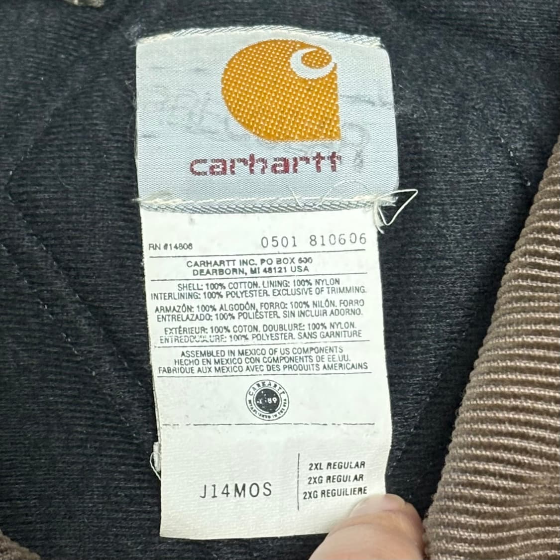 🇲🇽 00s 칼하트 산타페 자켓 모스그린  상품이미지5