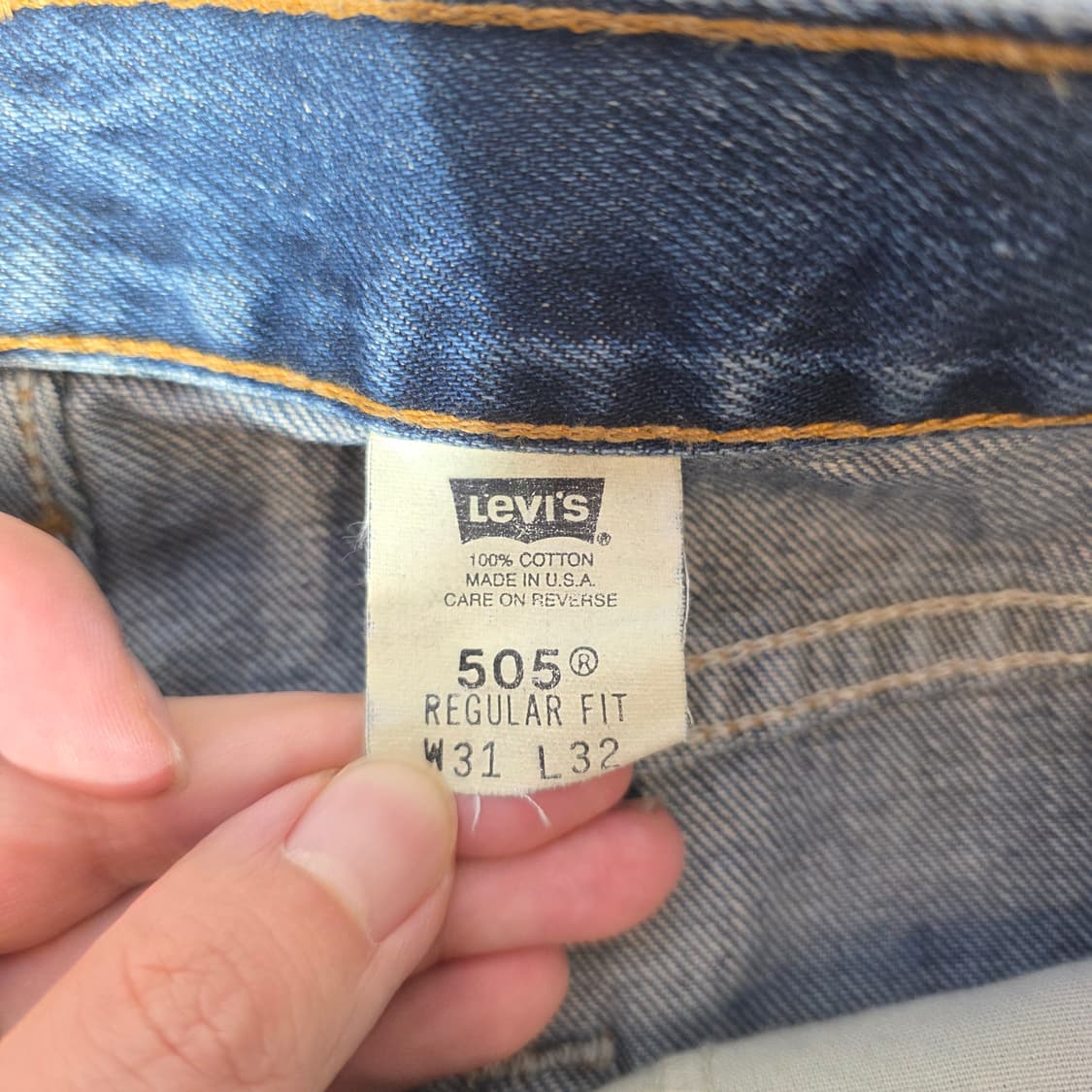 [W31L32]00s 리바이스 USA 505 레귤러핏 데님팬츠 상품이미지4