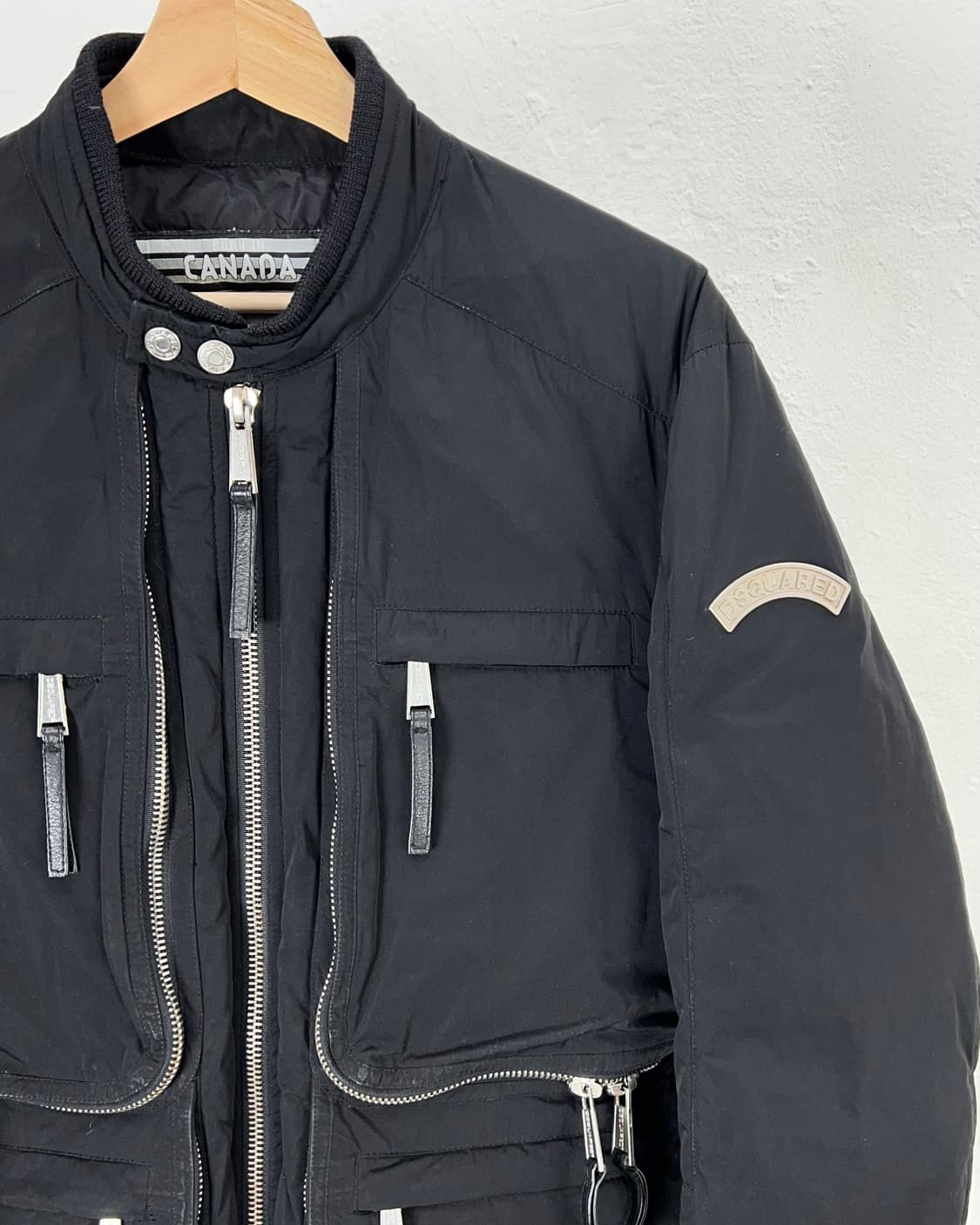 디스퀘어드2 블랙 유틸리티 플레이트 패디드 자켓 상품이미지3