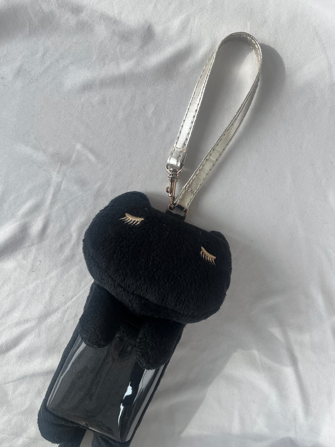 츠모리 치사토 고양이 인형 패스 케이스 카드 지갑 미니 백 키링 백 상품이미지2