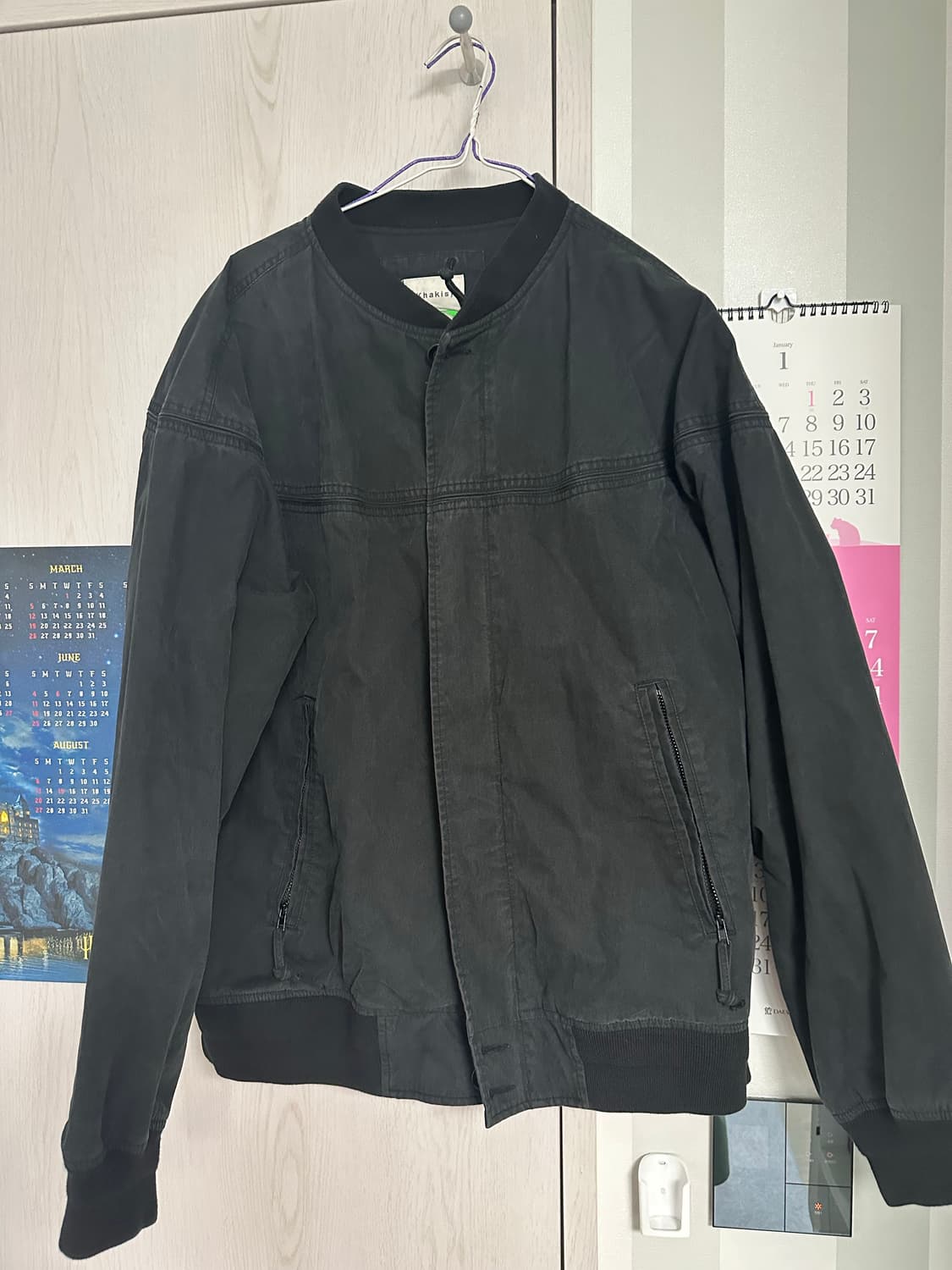 카키스 워시드 더비자켓 3사이즈 상품이미지1