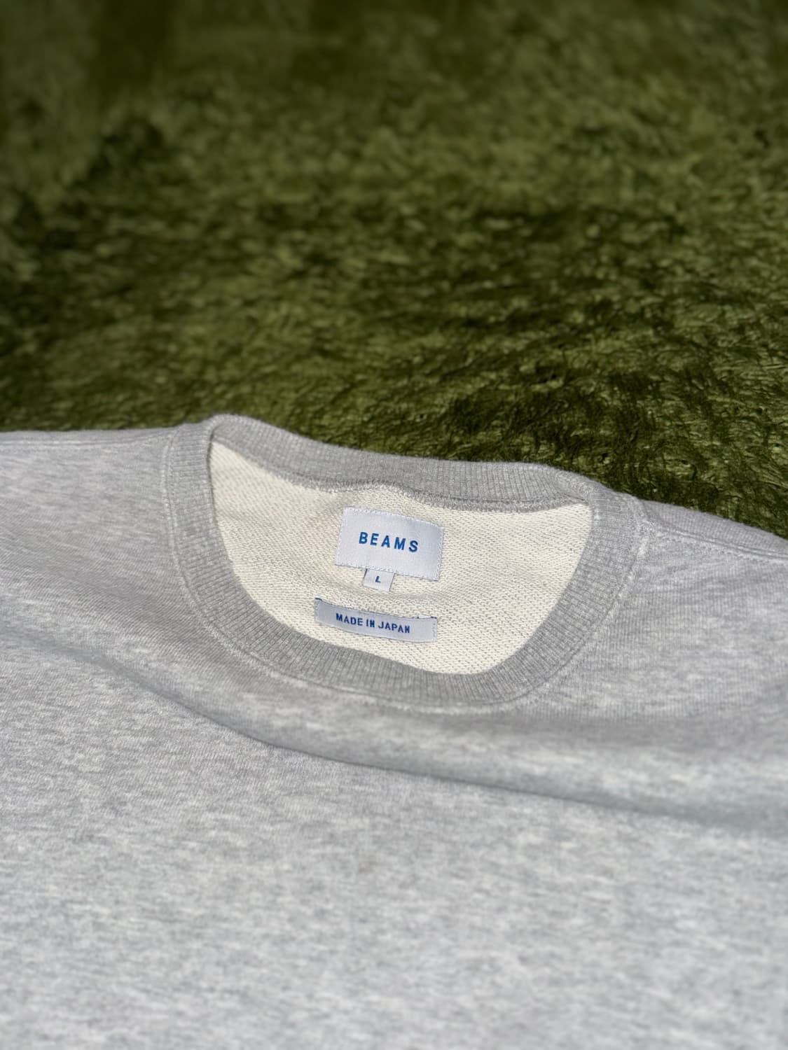 [L] BEAMS 빔즈 MADE IN JAPAN 로고 스웻셔츠 상품이미지3