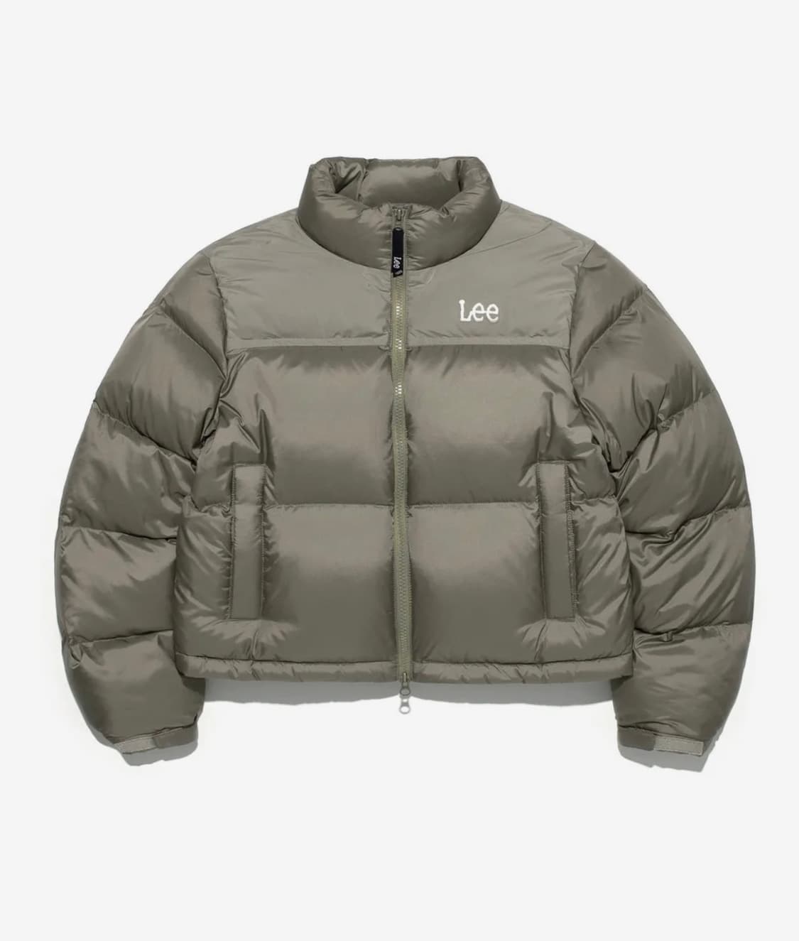 리 우먼 크롭 숏 다운 베이지 상품이미지2