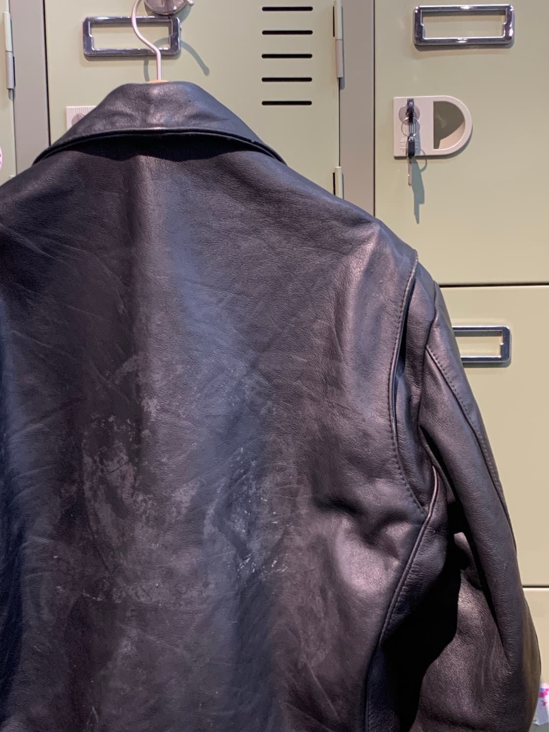 70s Excelled 레더 바이커 자켓 (40 REG) 상품이미지6