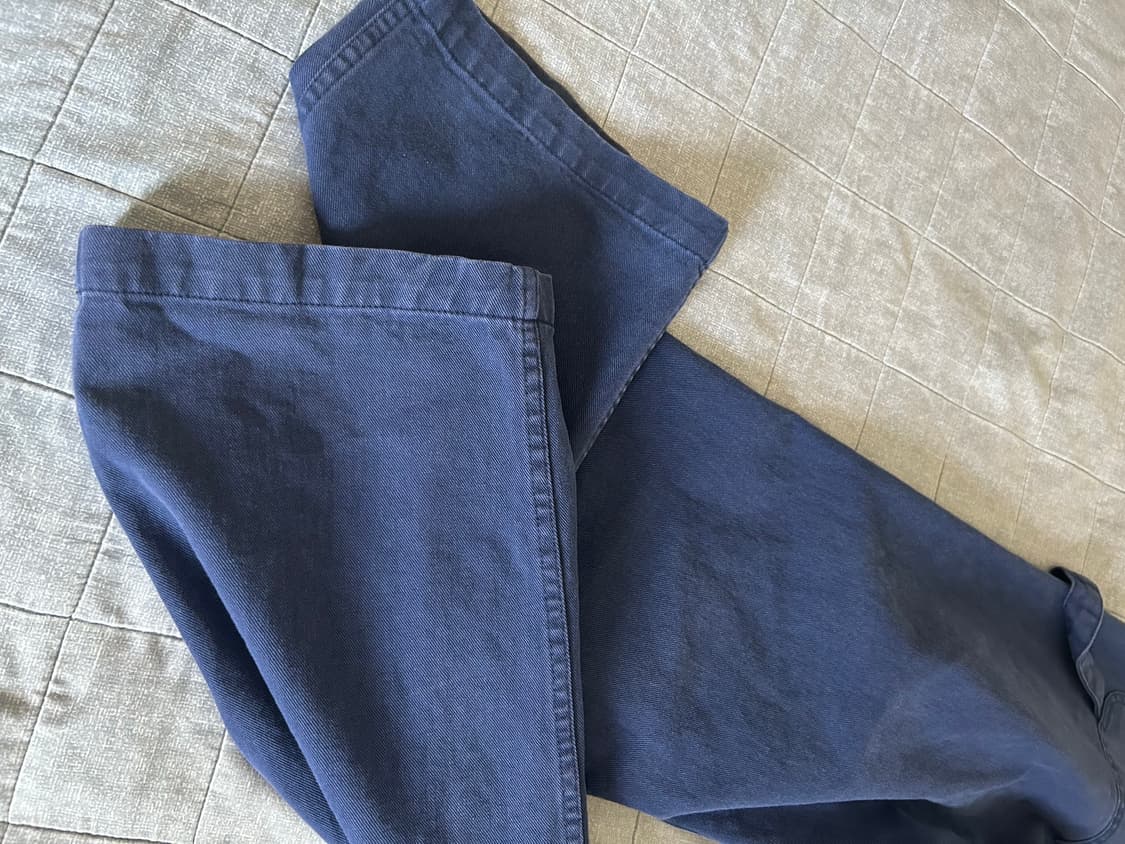 [L] ryoo 알와이오오 페인터팬츠 블루 상품이미지4