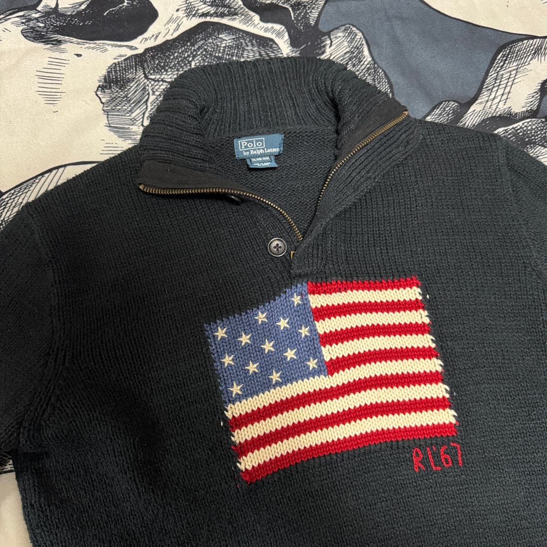 폴로랄프로렌 성조기 풀오버 니트 XL(20) 남성 90-95정도 상품이미지2