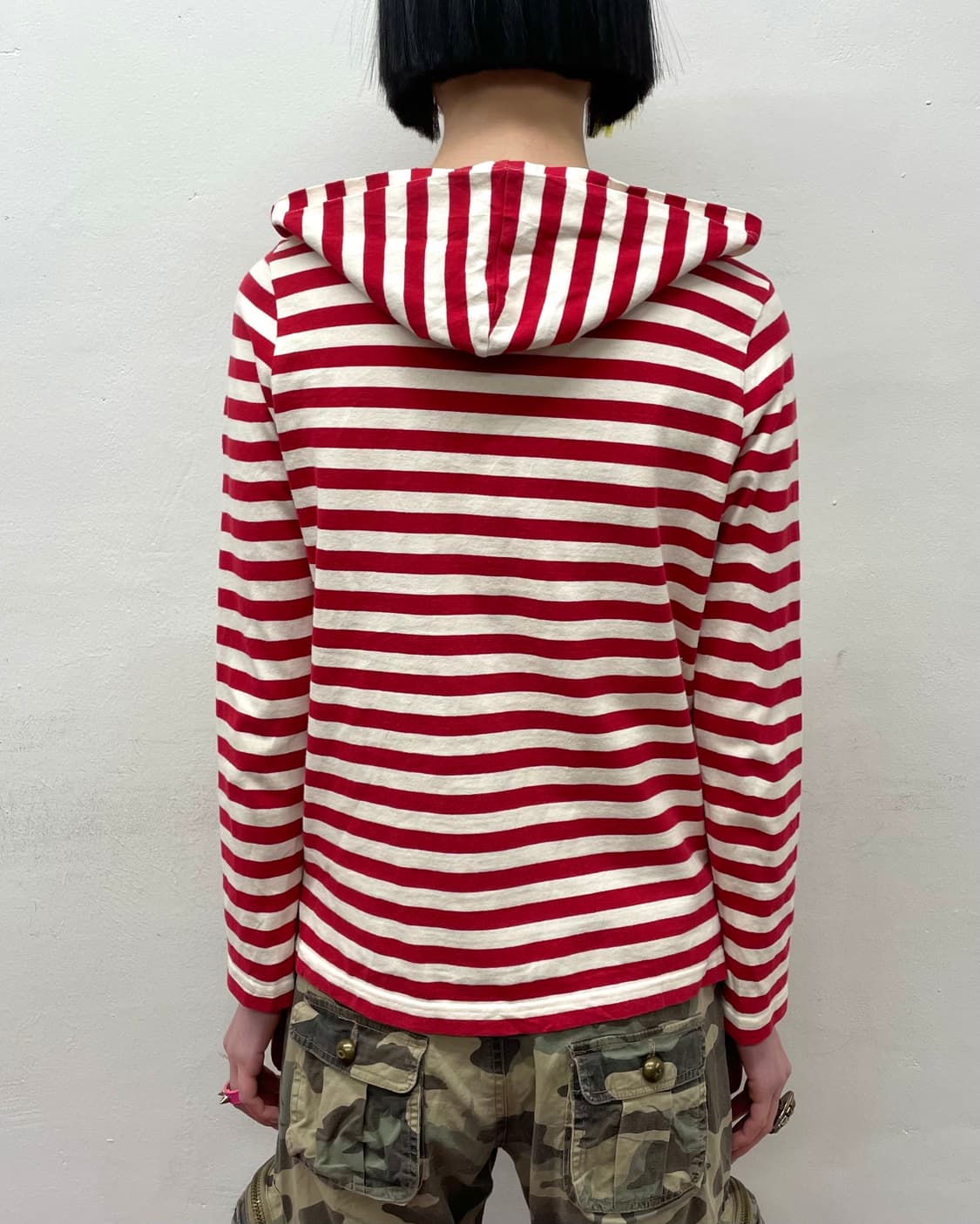  Olive Red Stripe Burton Hooded Zip-Up  상품이미지2