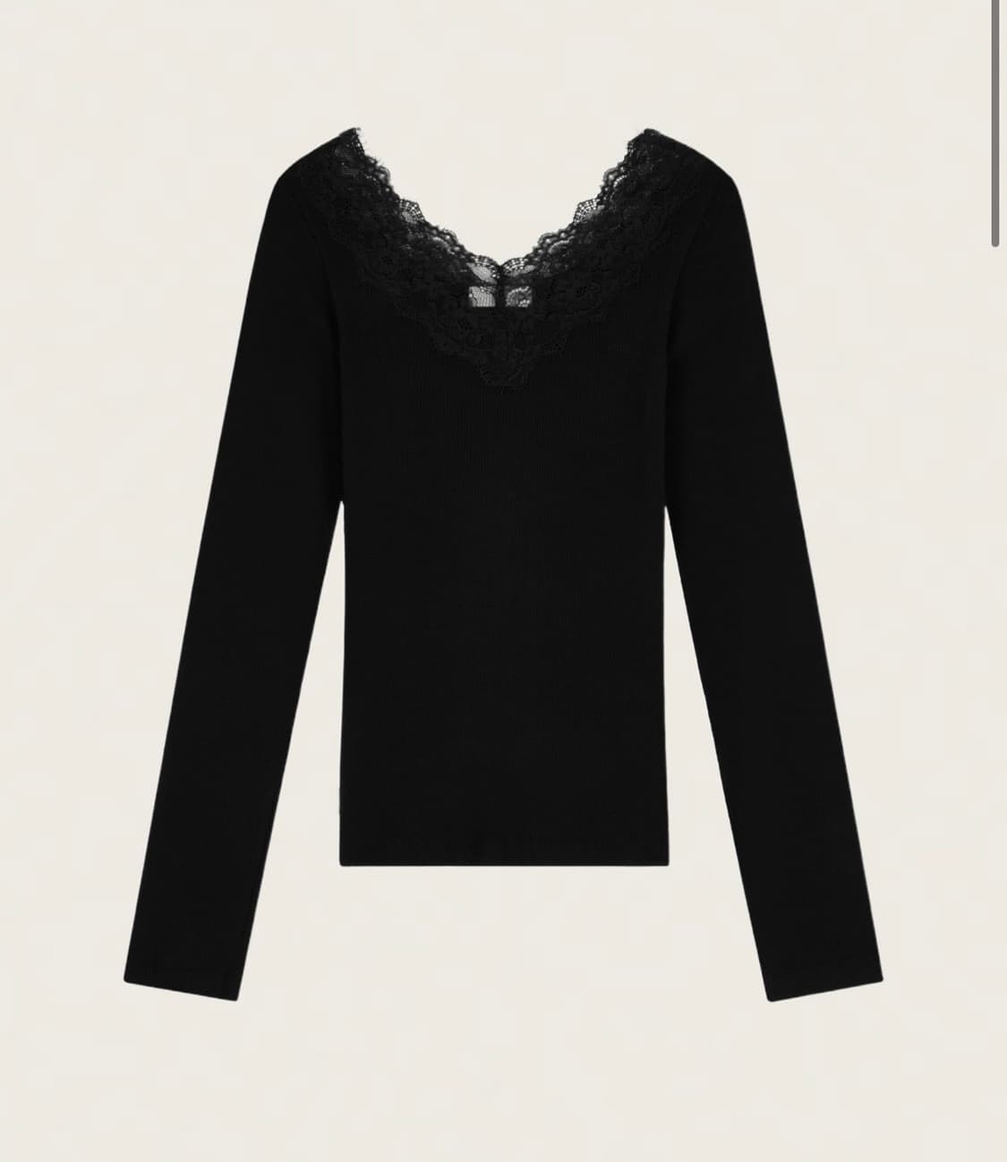 클리시어 크림도넛 롱슬리브 블랙 새상품 쓰리타임즈 글로니 상품이미지1