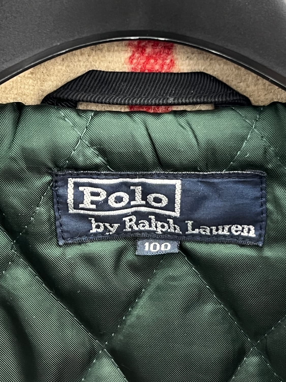 폴로랄프로렌 90s 울 체크 하프 코트 상품이미지4