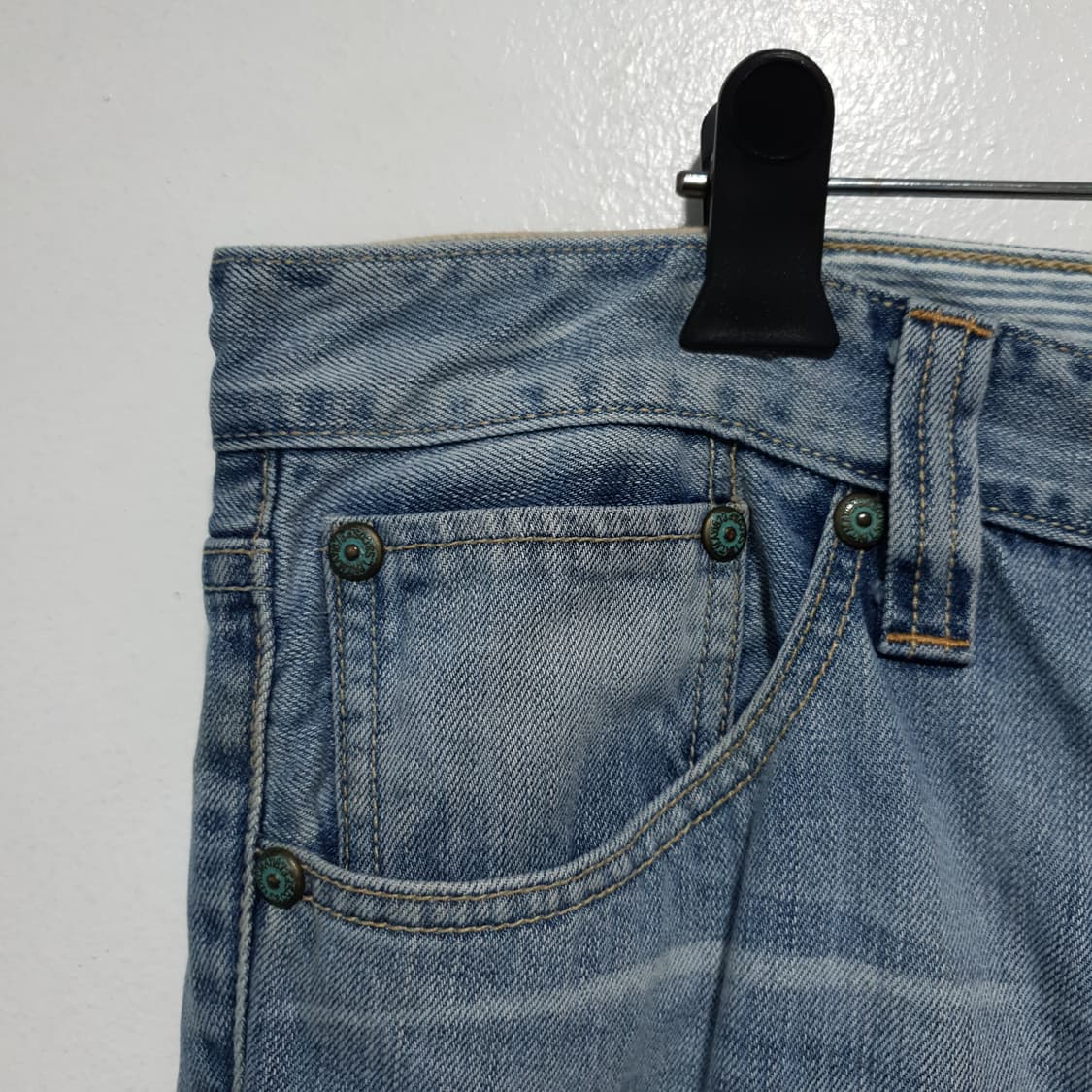 리바이스 PCL16B 연청 부츠컷 위스커 워싱 데님 팬츠 진 (34인치) 상품이미지4