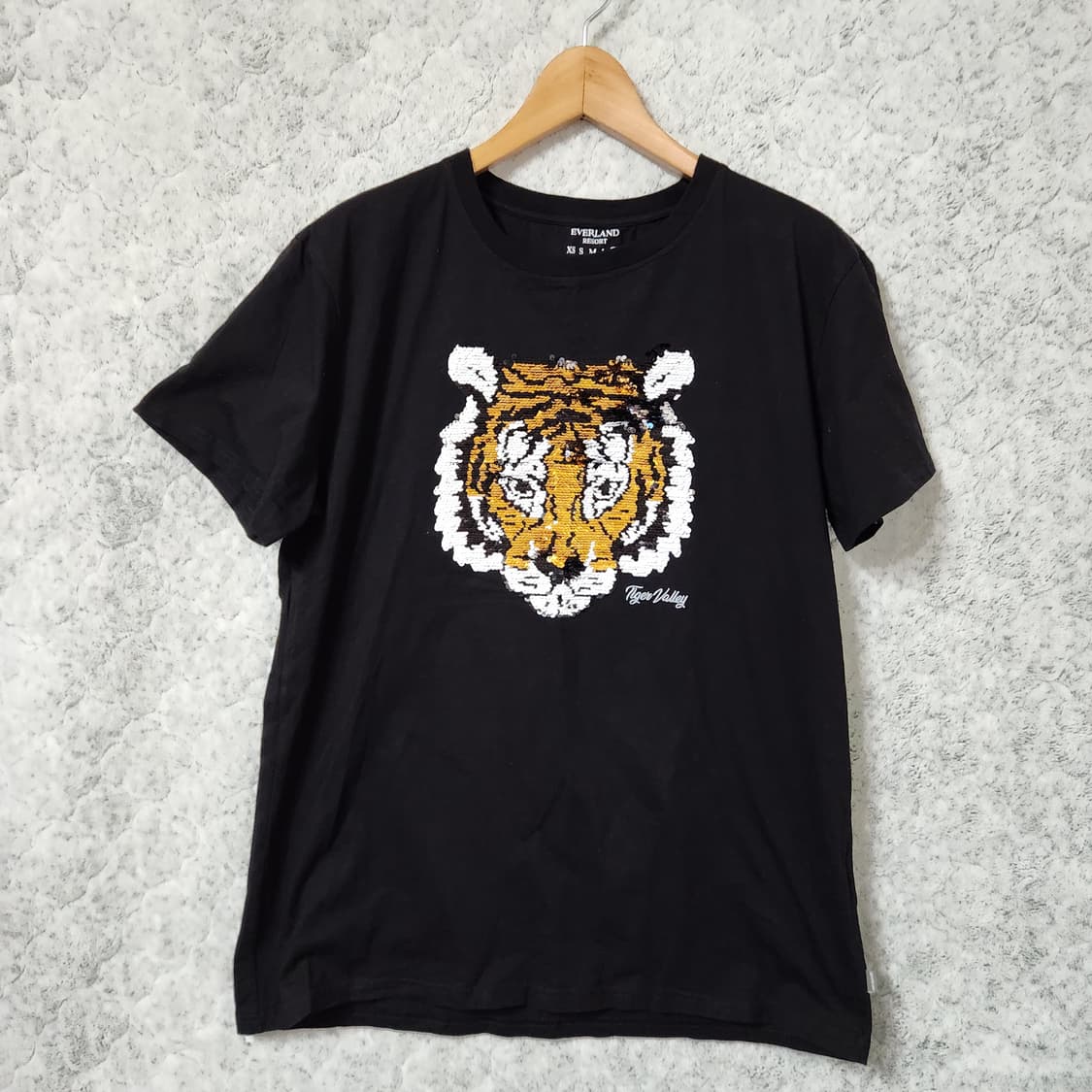 267A [XL] 에버랜드 호랑이 스팽글 반팔 티셔츠 상품이미지1