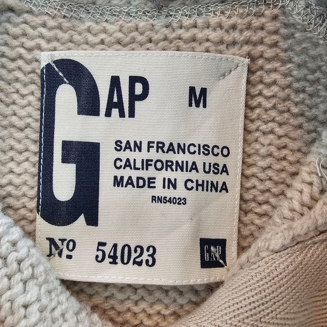 90's 갭 울 하프 집업 니트 상품이미지9