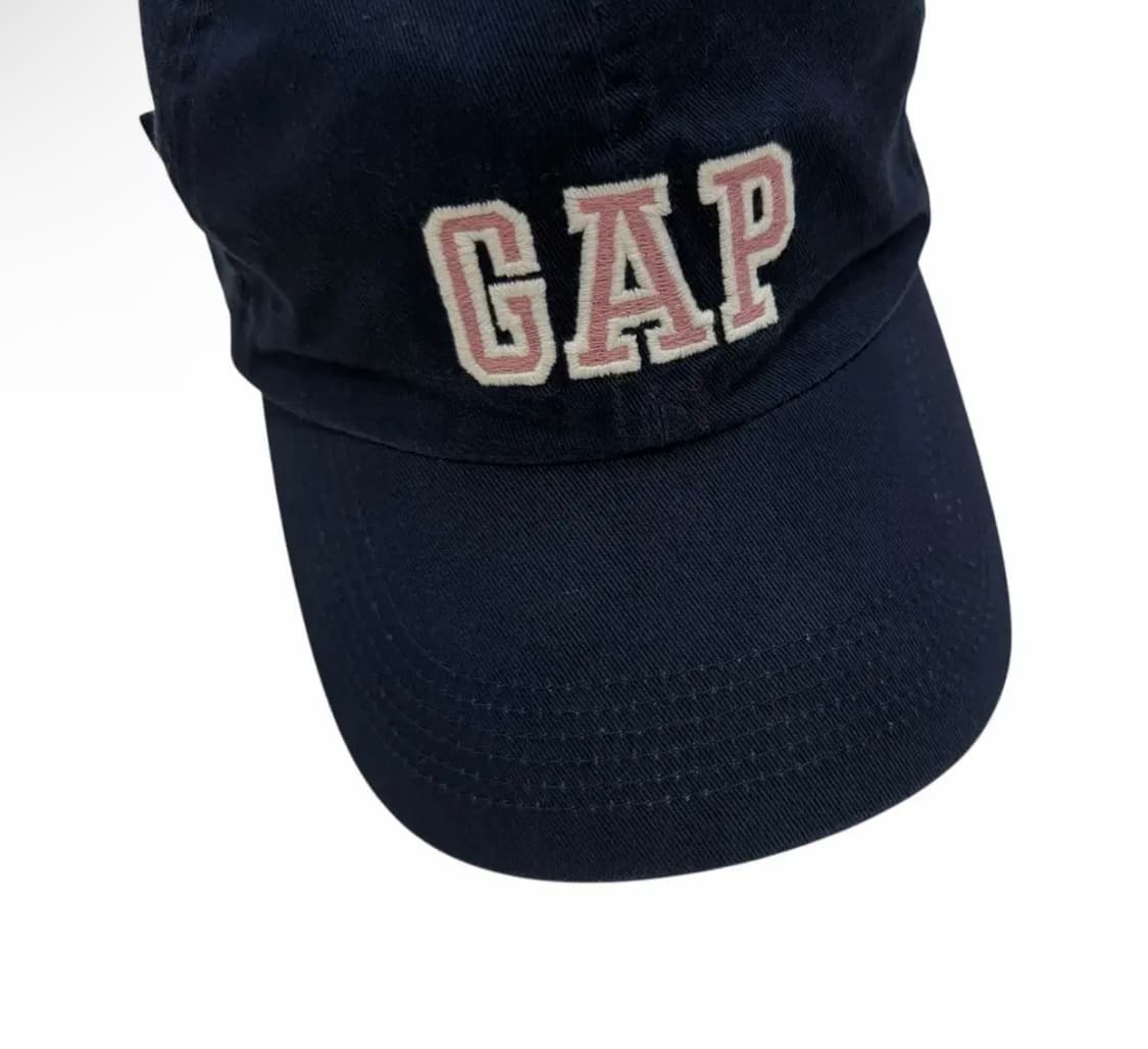 GAP 빈티지 스펠로고 네이비 핑크 볼캡 모자 상품이미지5