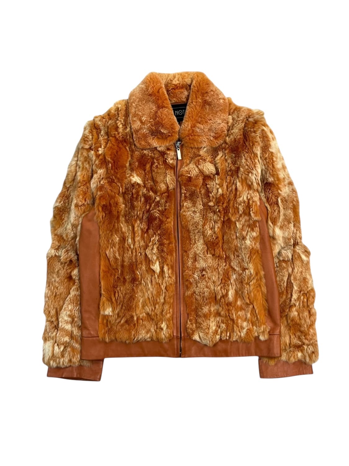 빈티지 토끼퍼 양가죽 레더 자켓 오렌지 88 #csz2549 상품이미지3