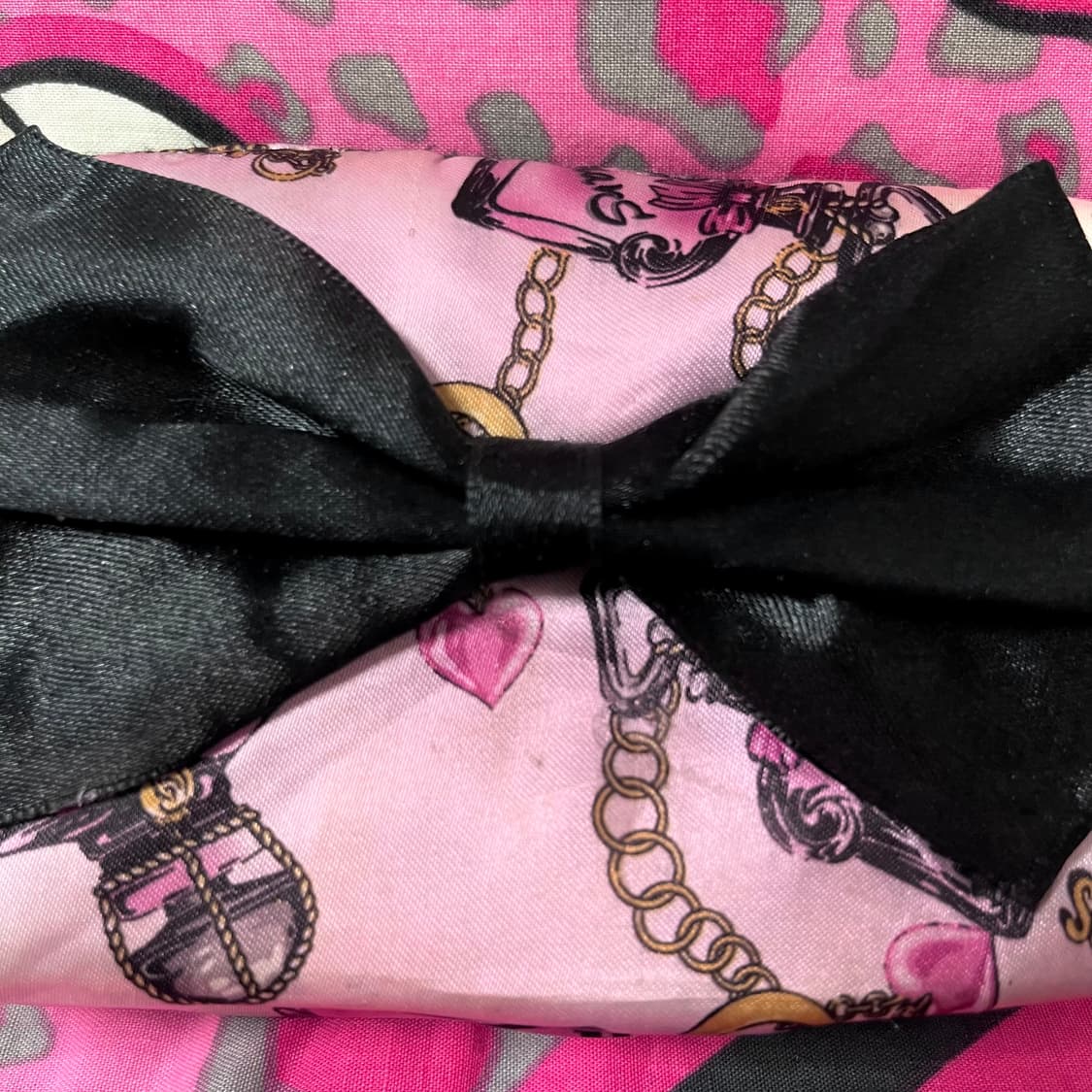 MA*RS마즈 블랙핑크 퍼퓸 리본 미니 파우치 히메 오네갸루 핀터 아게하 상품이미지5