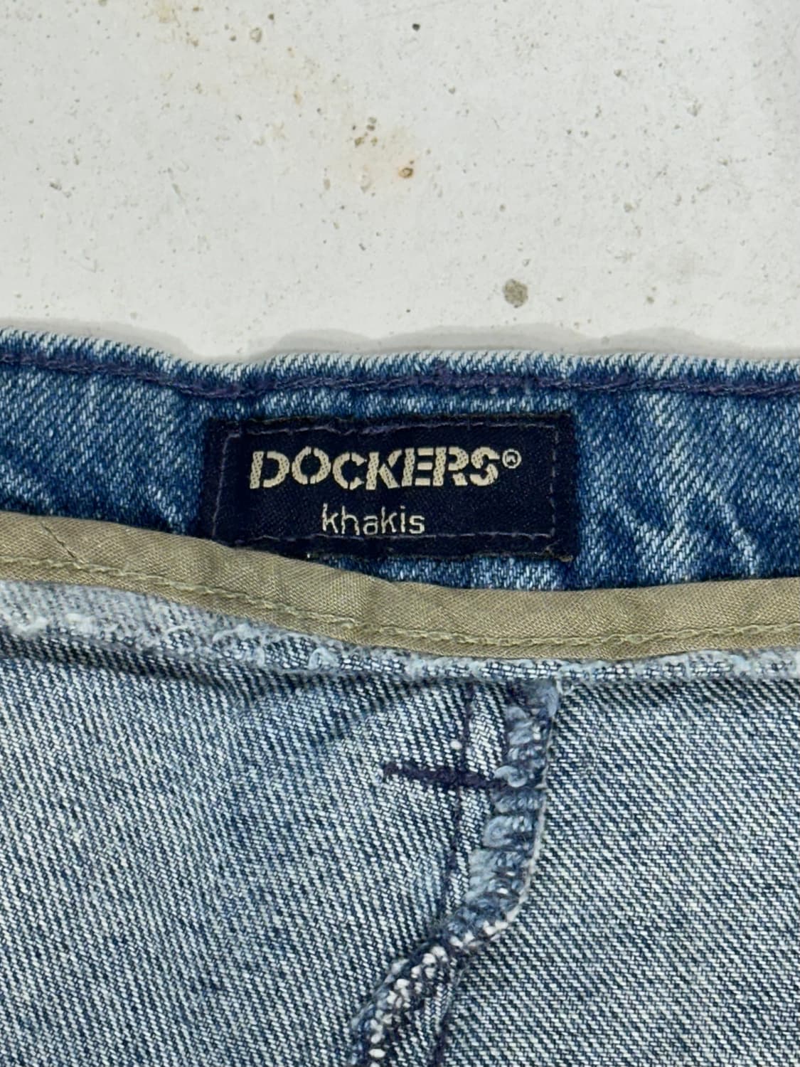 90s 도커스 중청 와이드 핀턱 힙합 데님 팬츠 청바지 상품이미지7