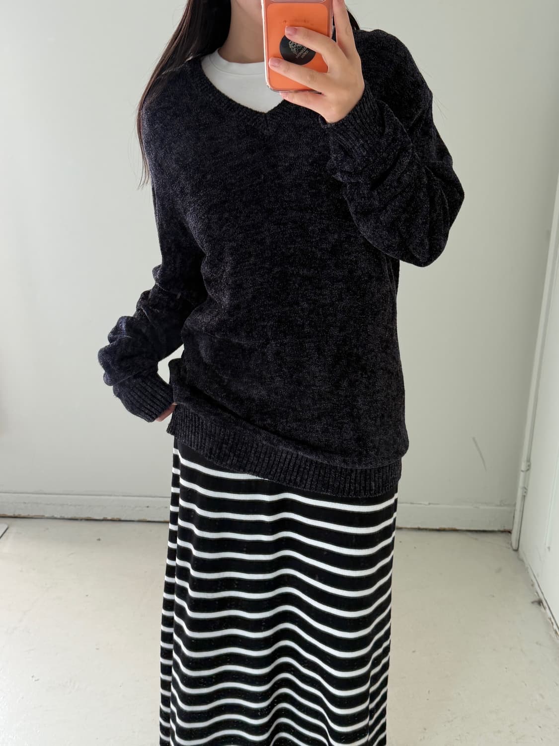 일본빈티지 파일 니트 스웨터 상품이미지1