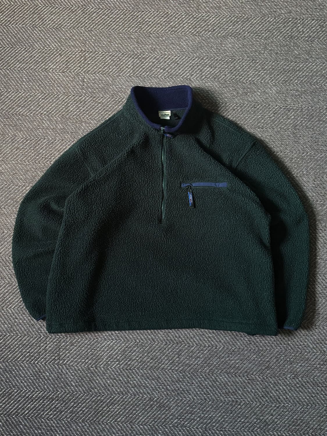 90s USA 엘엘빈 딥파일 플리스 풀오버 (105-110) 상품이미지1