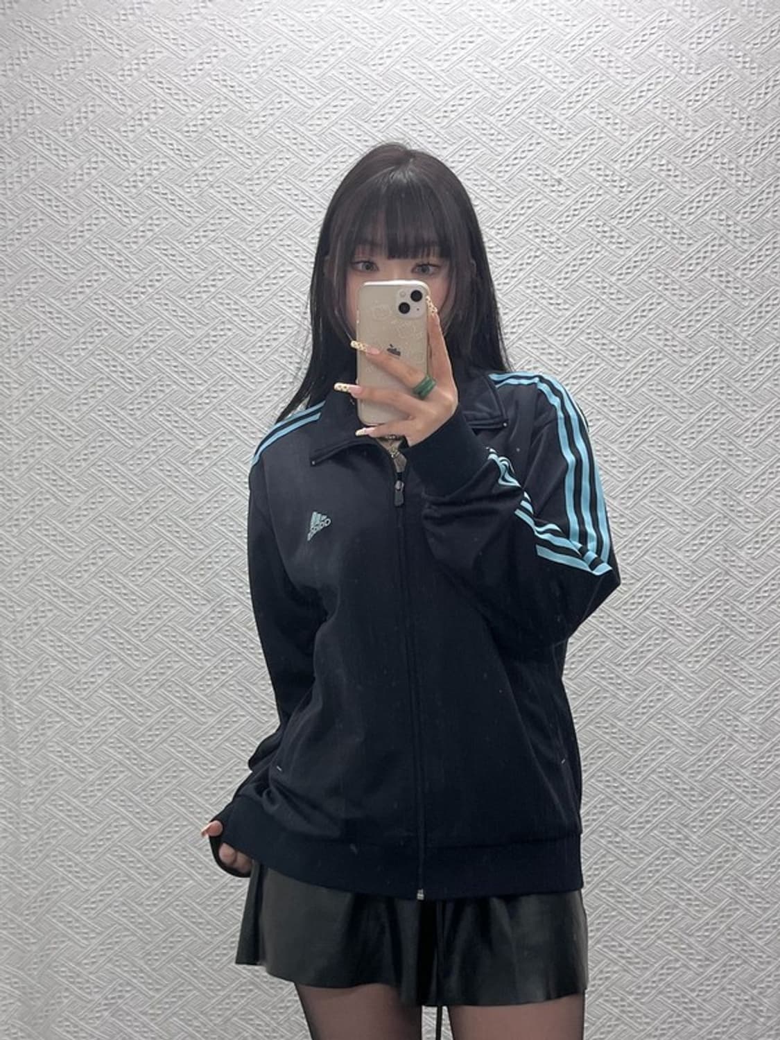 아디다스 레트로 Y2K 빈티지 스카이블루 져지 집업 105 C09733 상품이미지1