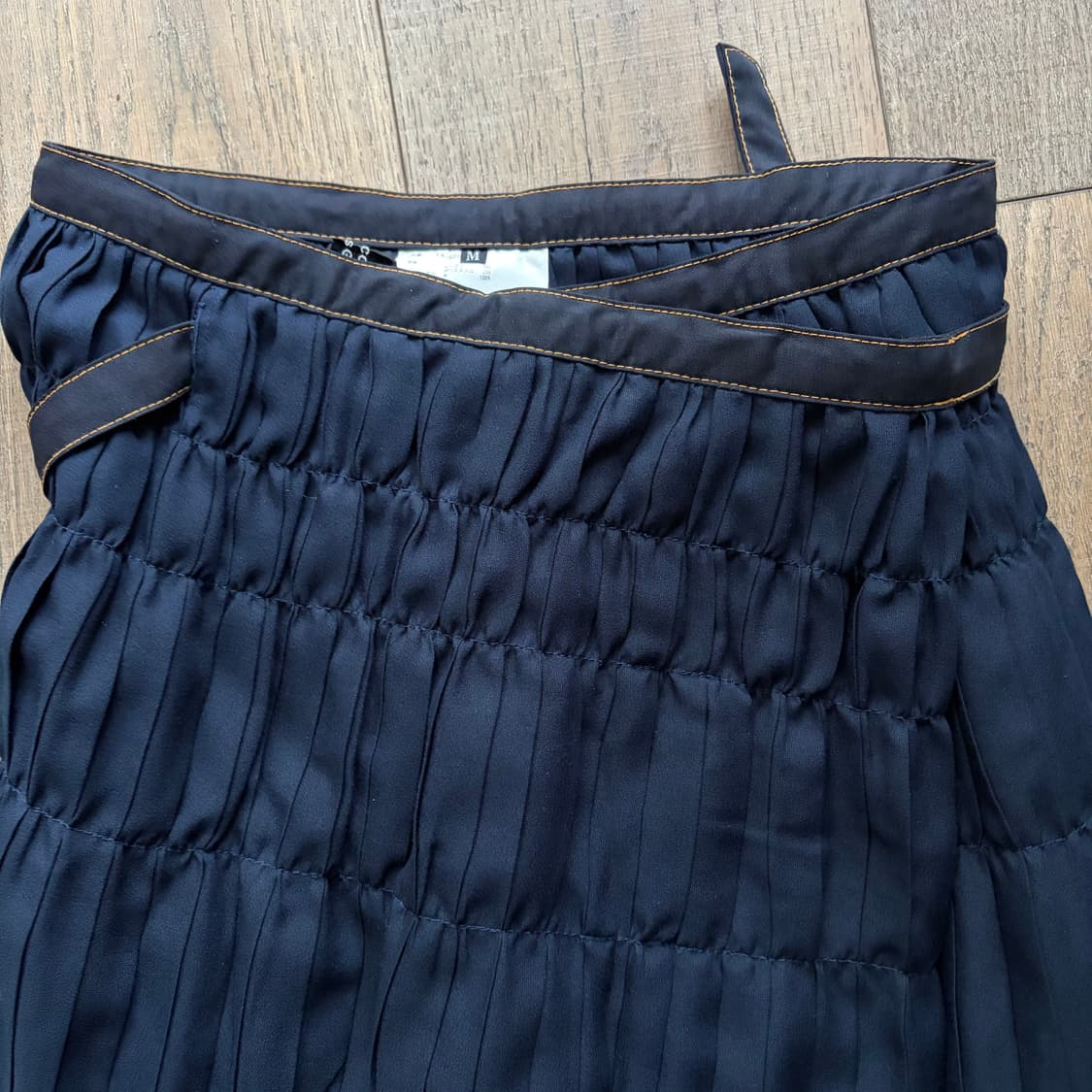 Layer Shirring Pleats Wrap Skirt 상품이미지3