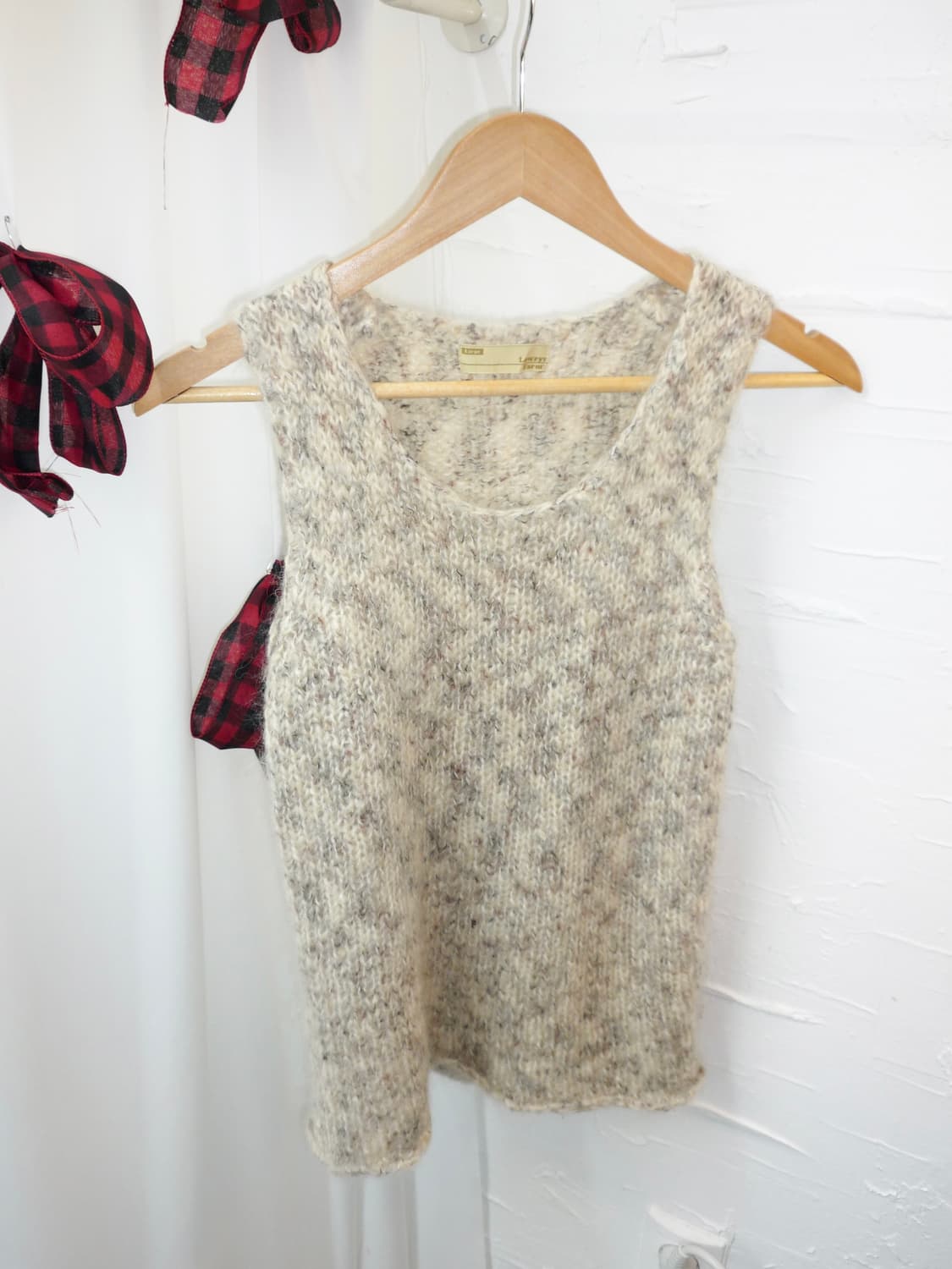 Ivory knit vest 상품이미지7