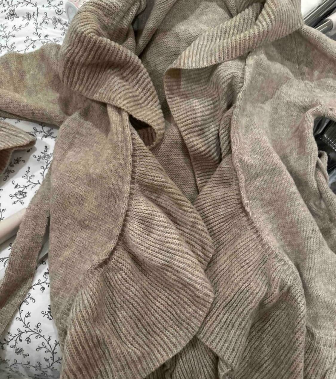 갸루 y2k 셔링 레이스 가디건 새상품 상품이미지3