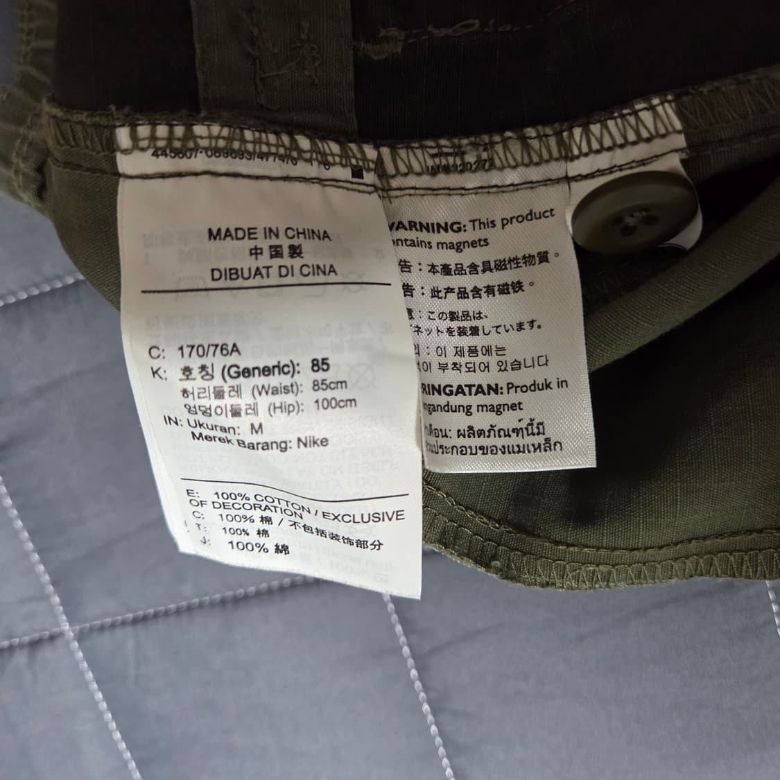 [M] 조던 스캇 카고 팬츠 올리브 상품이미지8