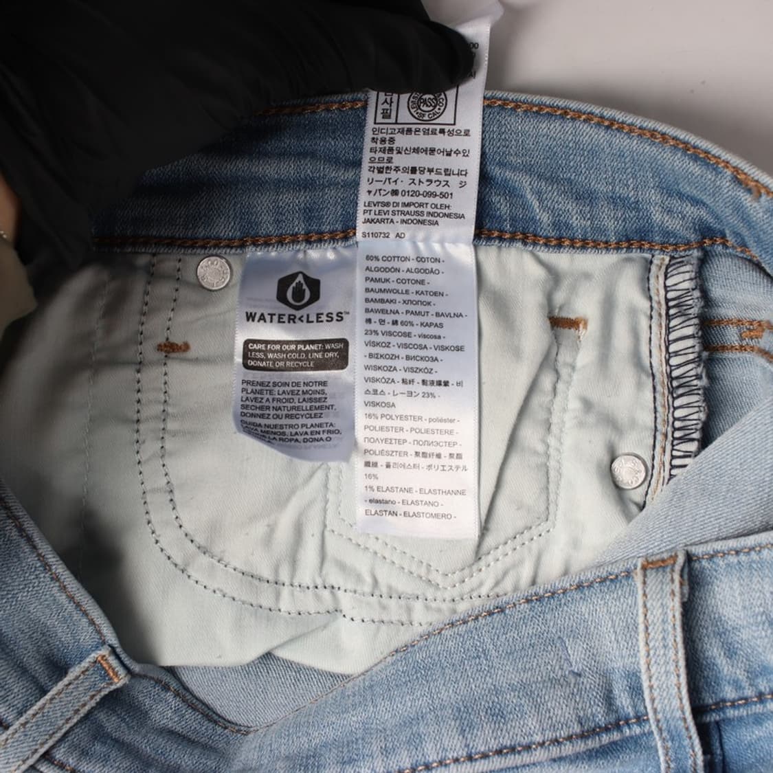 리바이스 라이트 블루 스트레이트 진 상품이미지7