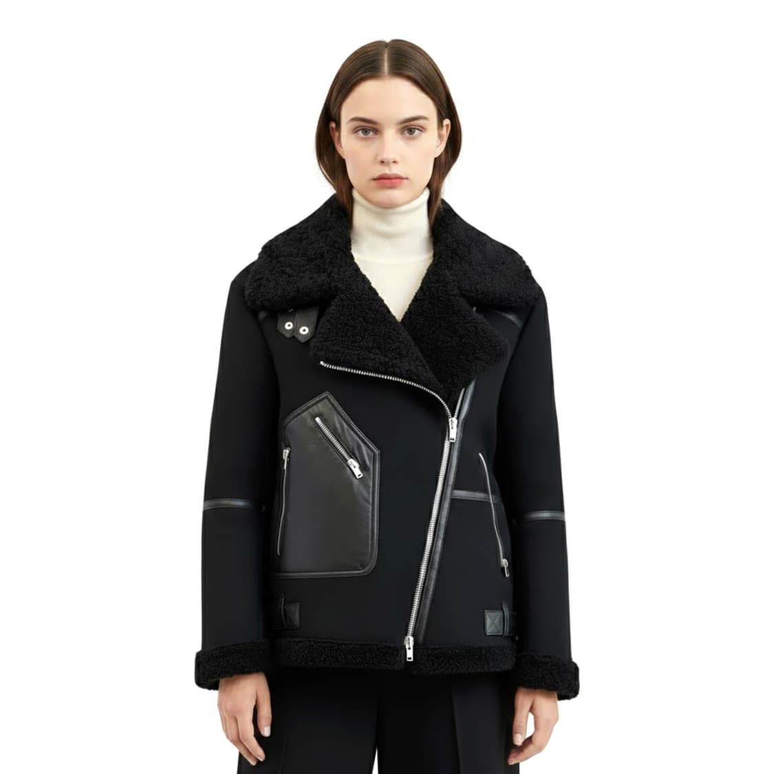 SYSTEM 오버핏 무스탕 women S 상품이미지1