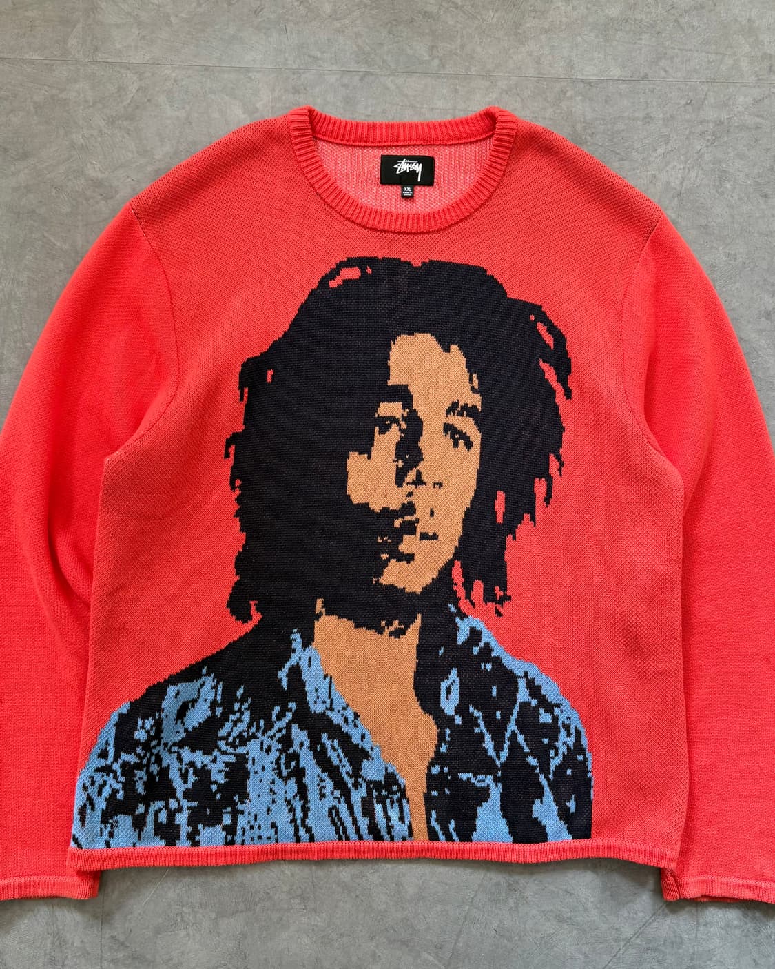 Stussy 스투시 밥 말리 레드 스웨터  상품이미지1