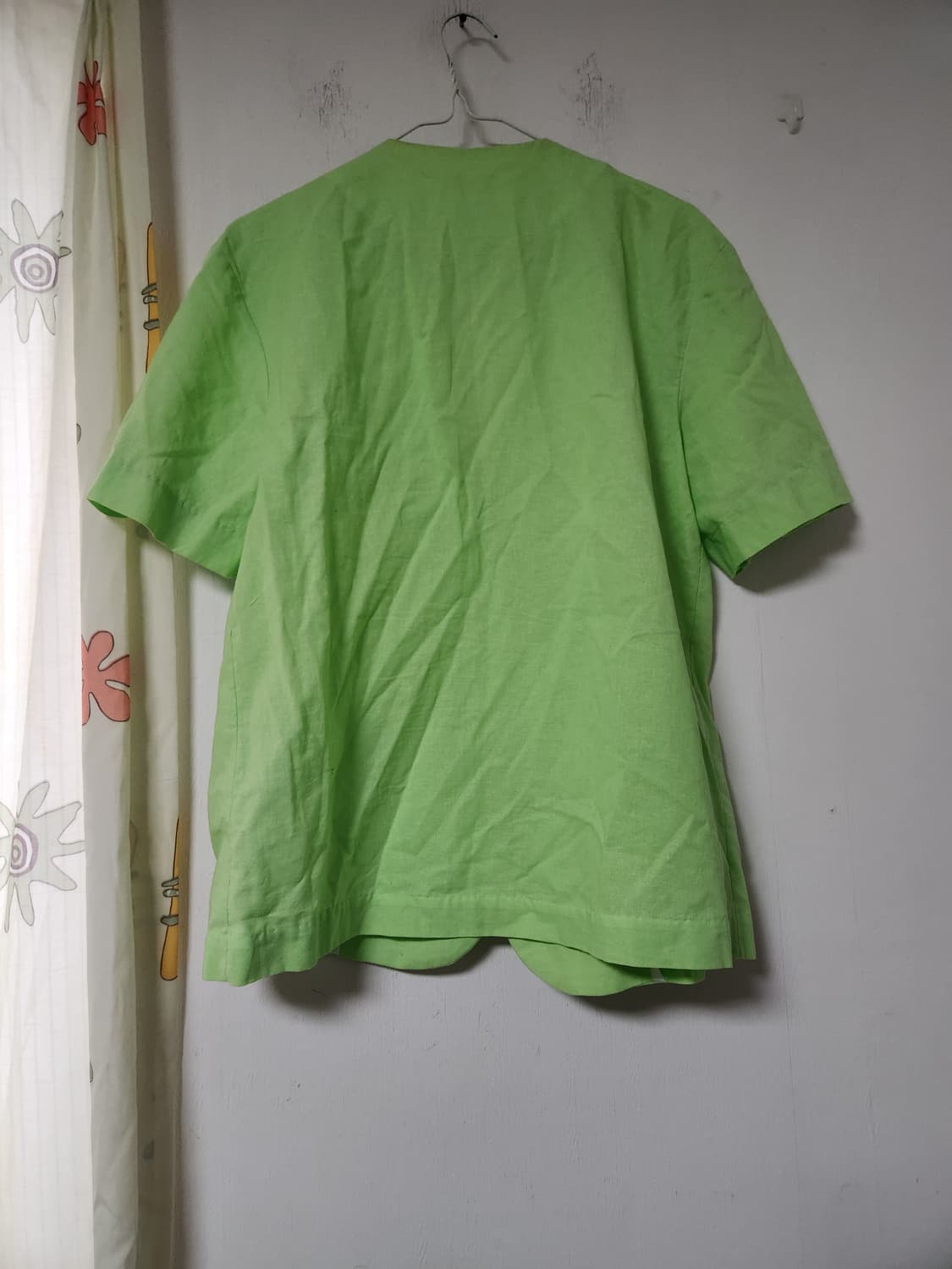 이벤트 무대용  라임색 반팔 린넨 자켓 88 상품이미지2